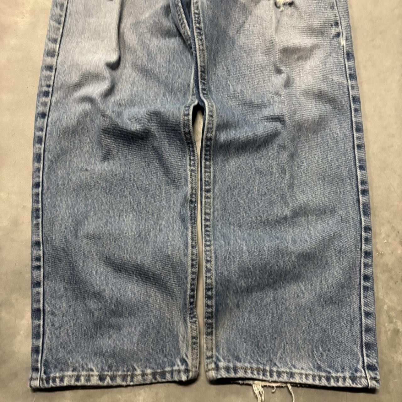 Japanese Brand × Vintage Crazy Vintage Y2K/2000s Grunge Medium Wash Distressed Denim Jeans! Size US 36 / EU 52 - 6 Thumbnail