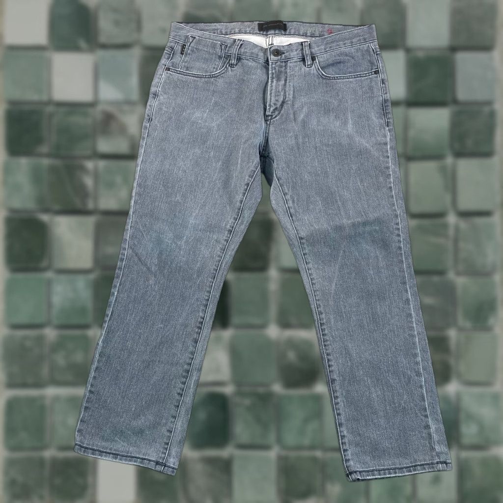 John Varvatos John Varvatos USA Bowery Slim Straight Men 36x26.5 Grey Zip Fly Denim Jeans Size US 36 / EU 52 - 1 Thumbnail