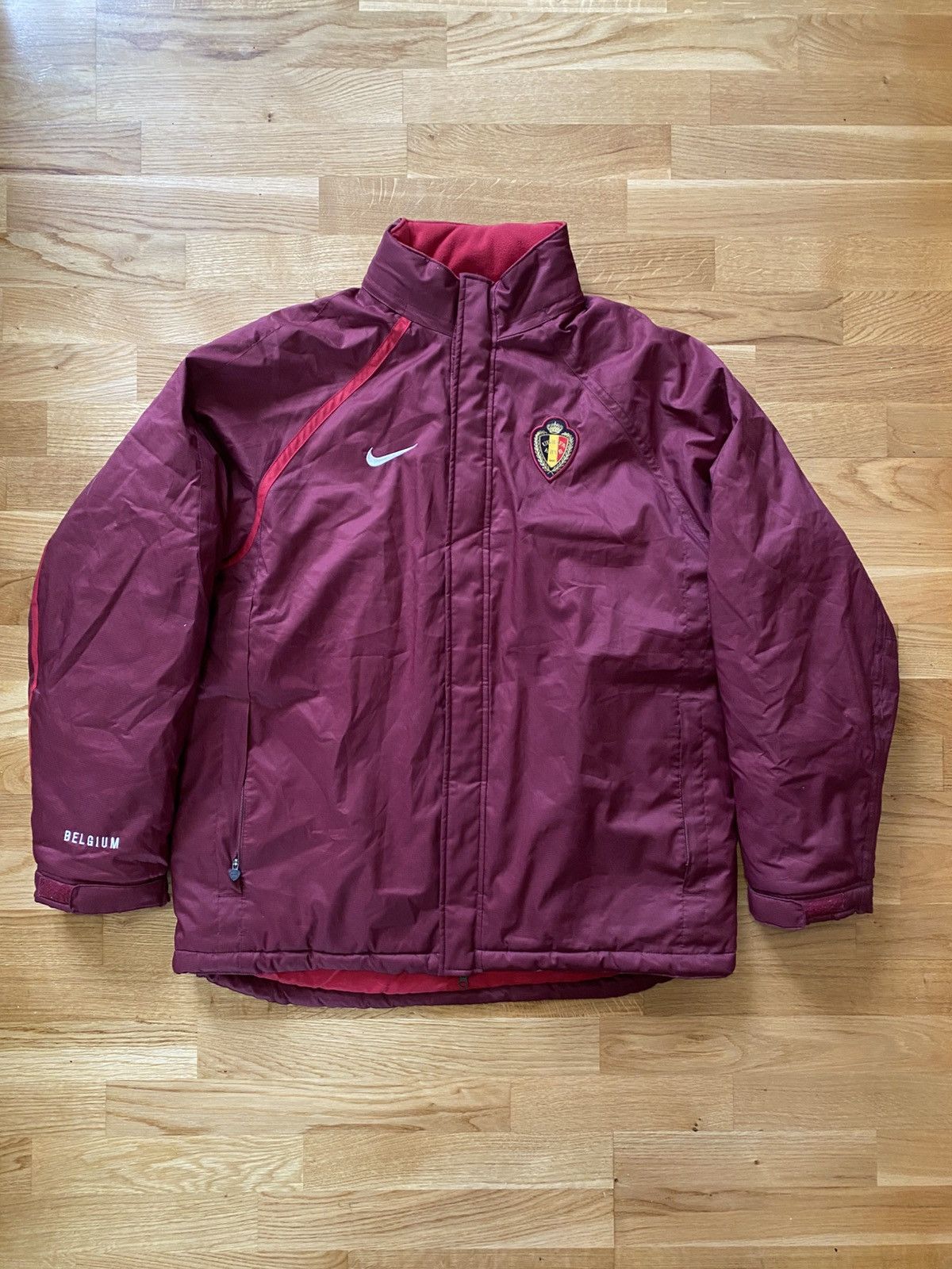 Nike Nike Belgium National Team Vintage Staff Bench Jacket 2004 Size US L / EU 52-54 / 3 - 1 Thumbnail