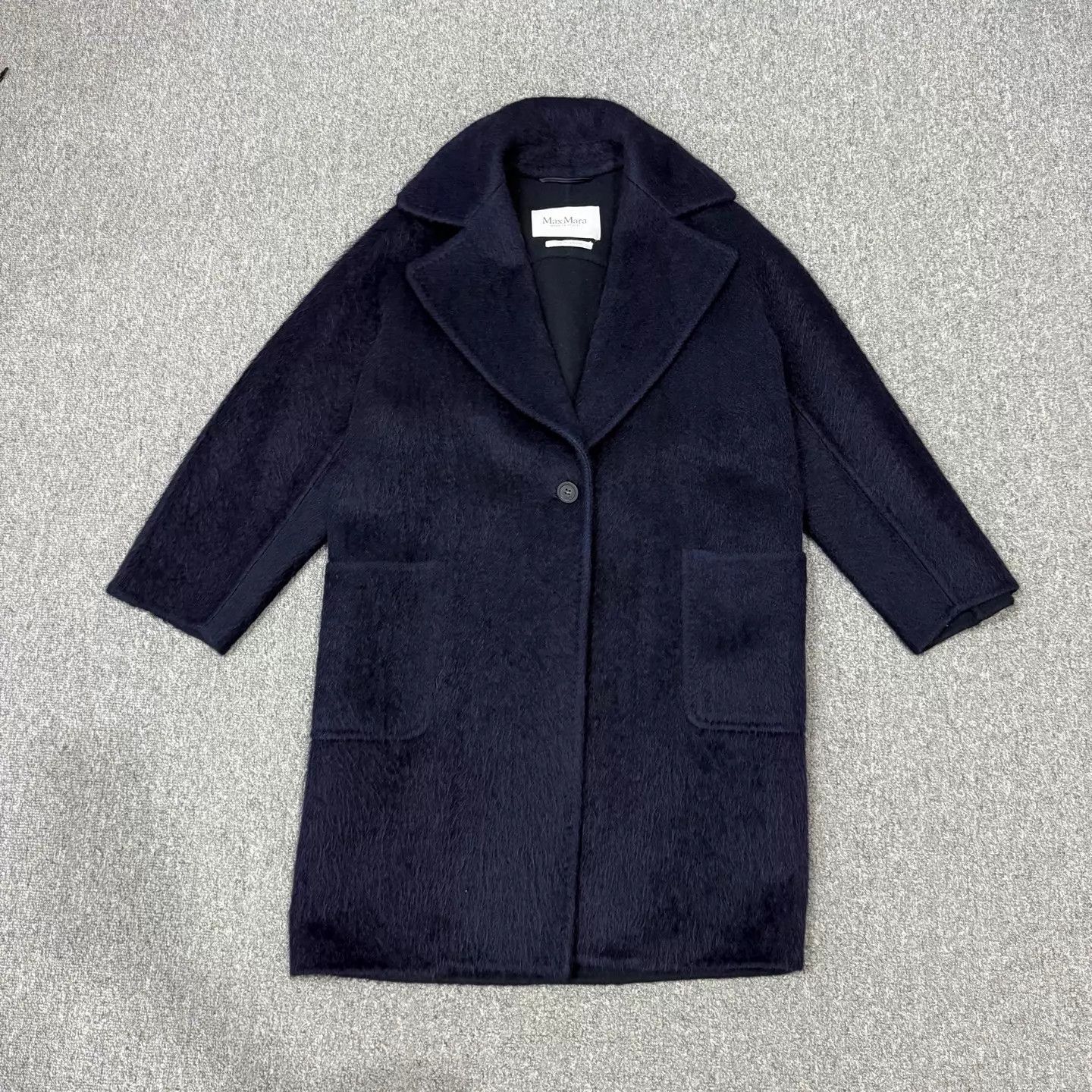 Max Mara Maxmara navy blue overcoat 34 99 new Size XS / US 0-2 / IT 36-38 - 1 Thumbnail
