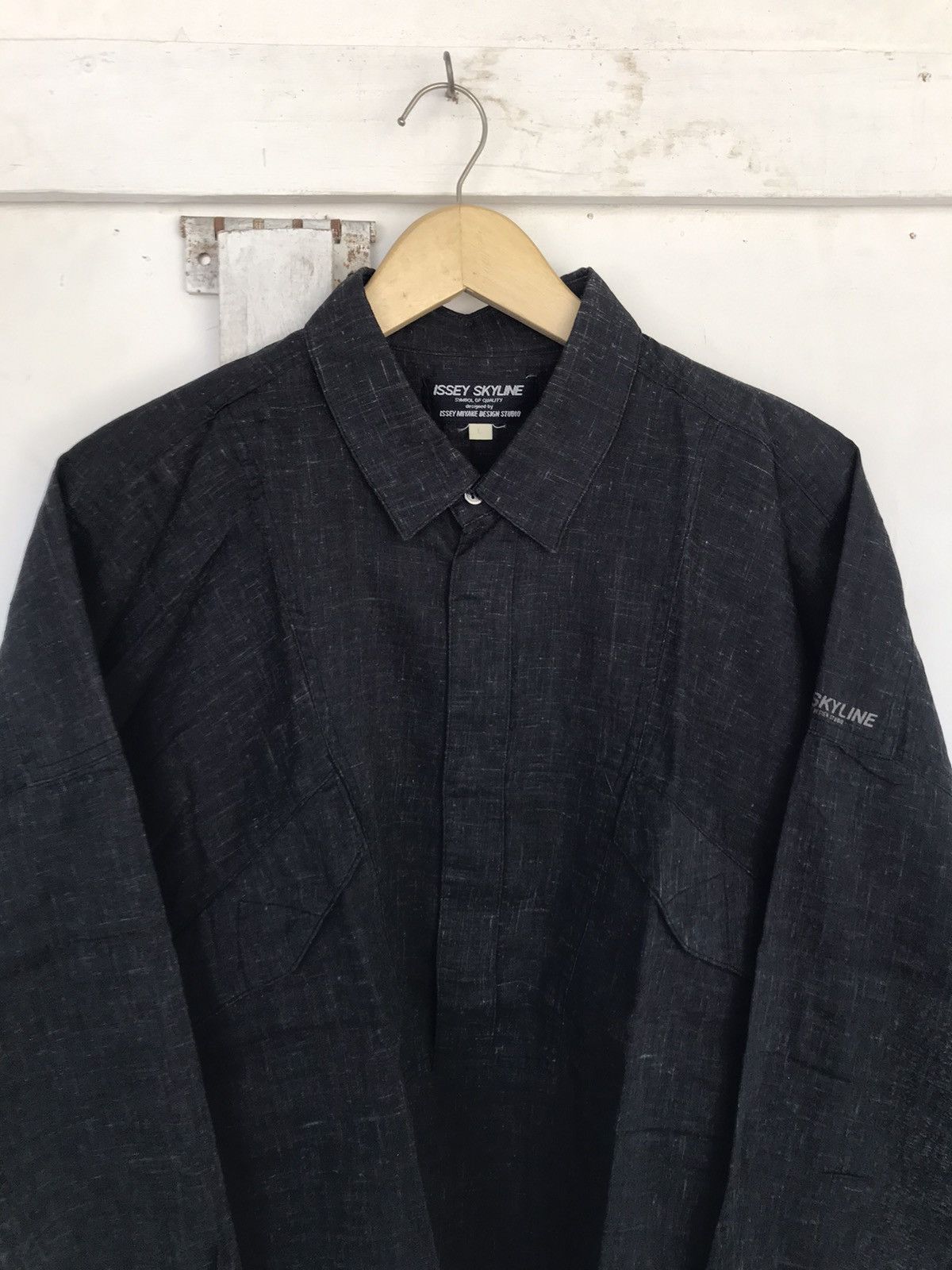 Issey Miyake × Japanese Brand × Vintage Vintage Issey Skyline Shirts Size US L / EU 52-54 / 3 - 2 Thumbnail