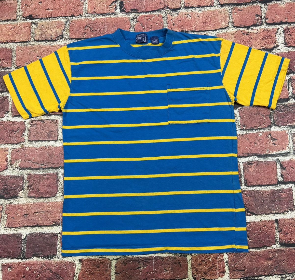 St. Johns Bay Vintage Striped Blank Tee Single Stitch St. John's Bay Sport Size US L / EU 52-54 / 3 - 1 Thumbnail