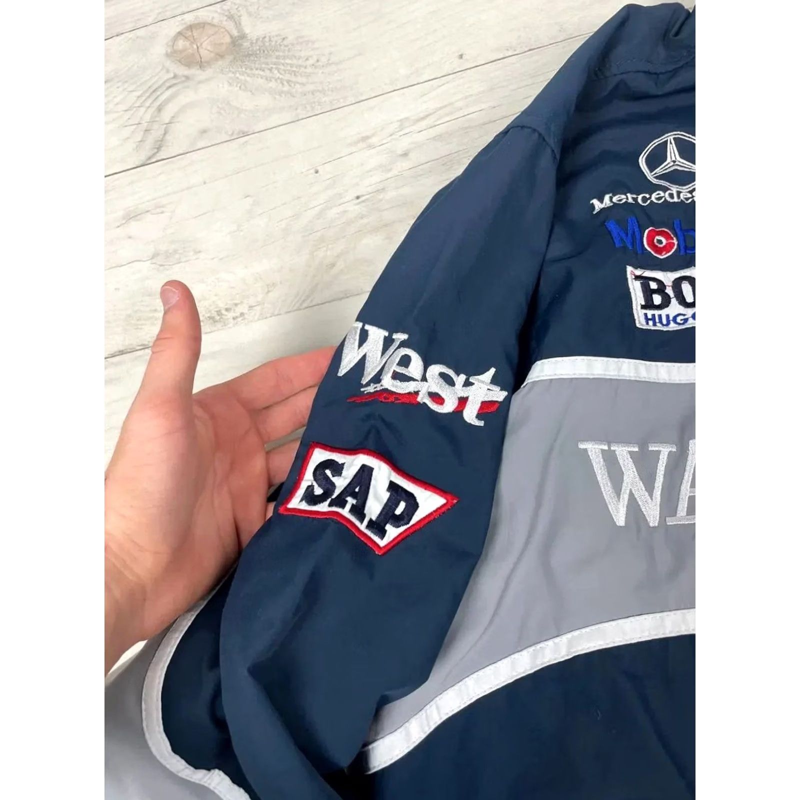 Mercedes-Benz VINTAGE Mercedes-Benz Jacket Nike? Size US XXL / EU 58 / 5 - 6 Thumbnail