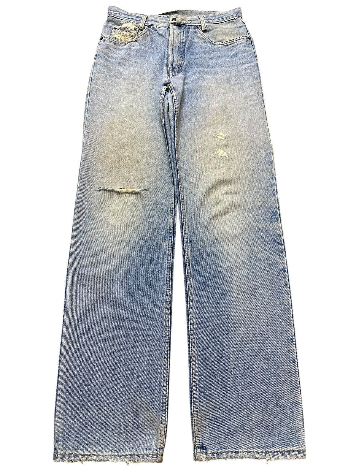 Gant Vintage Japanese Brand Blue Faded Wash Style Distress Jeans Size US 30 / EU 46 - 1 Thumbnail