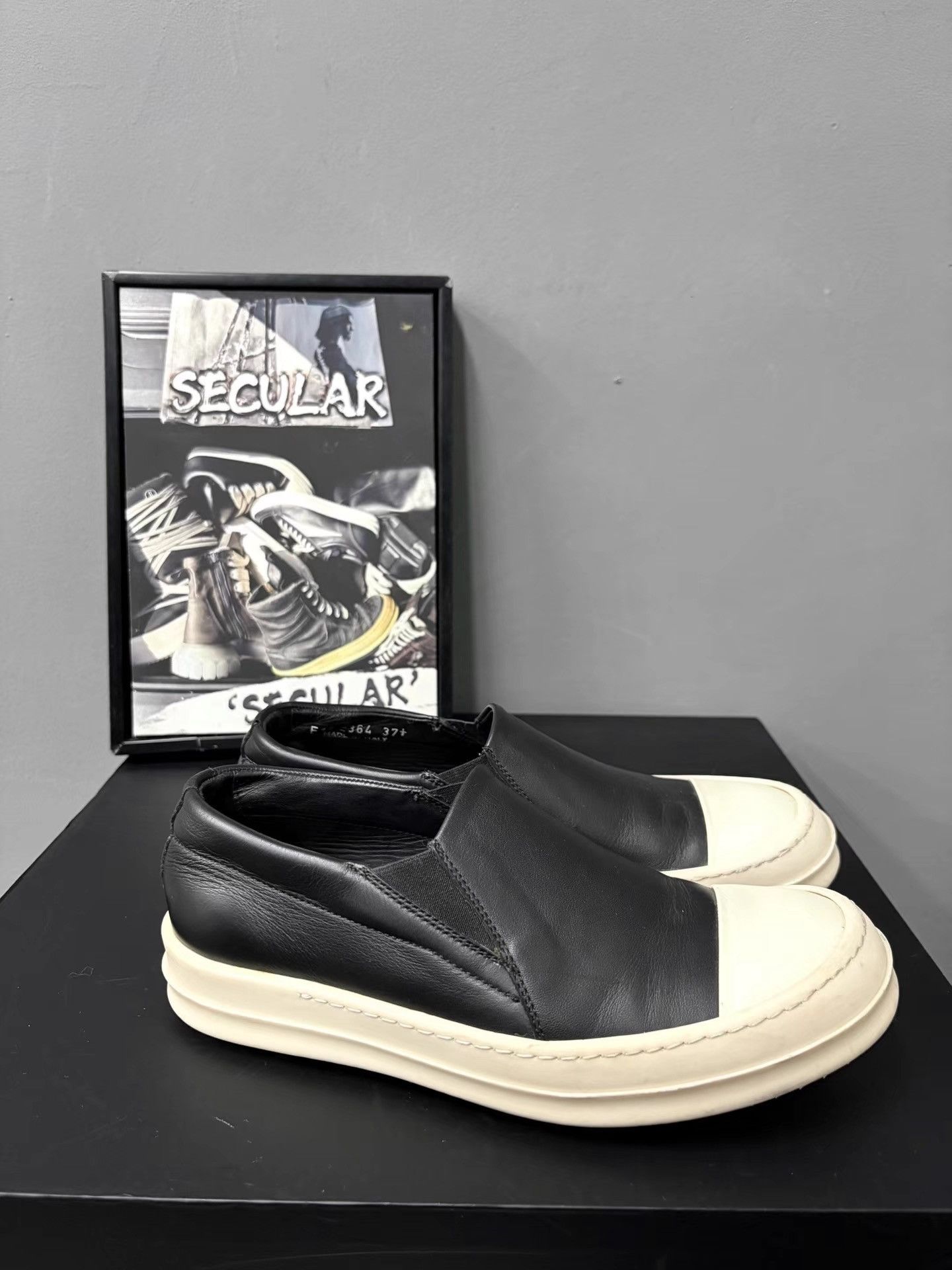 Rick Owens Rick Owens Mainline Leather Big Converse Slip-On K34 Size US 5.5 / EU 38 - 3 Thumbnail