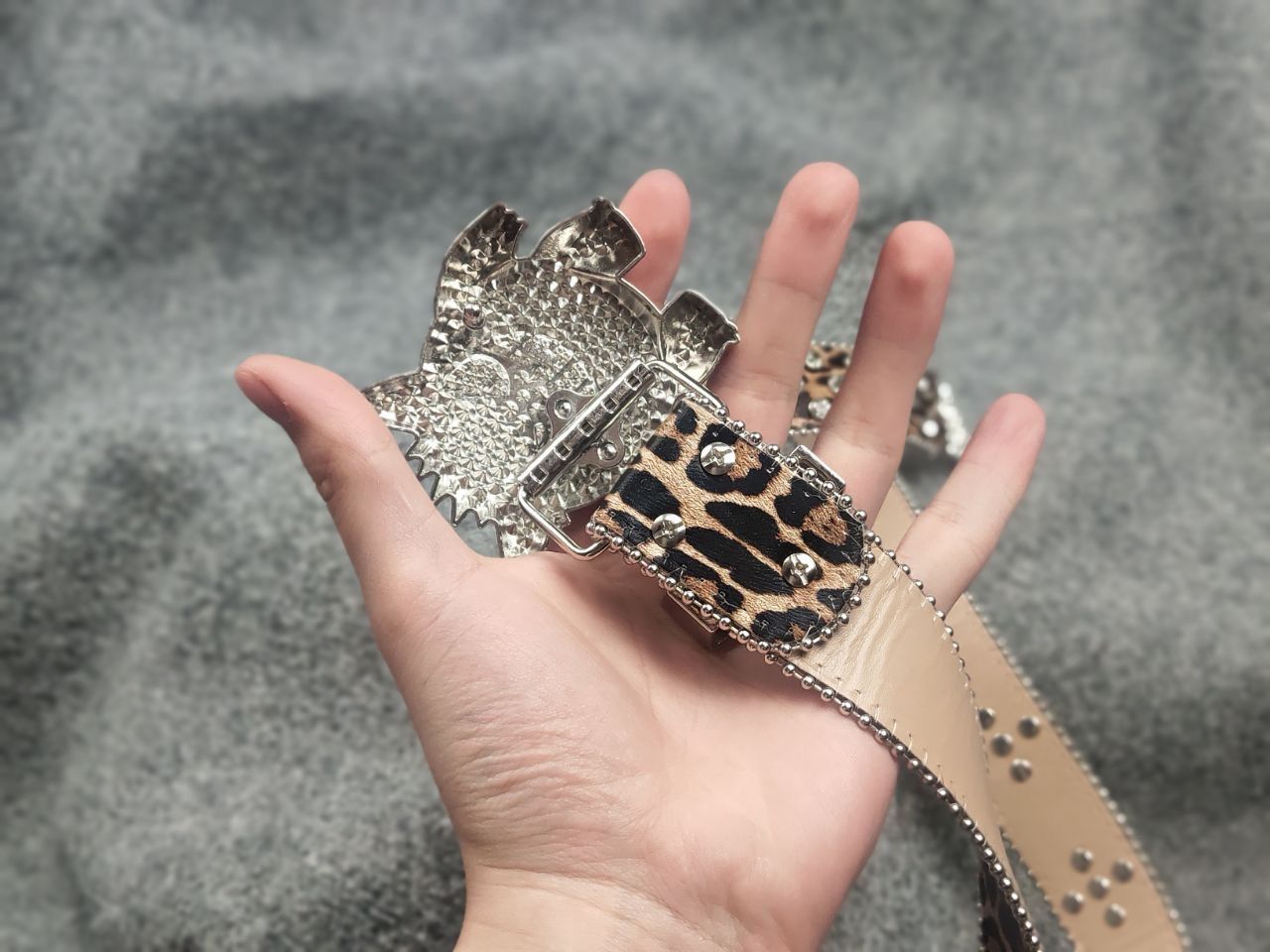 If Six Was Nine Vintage Y2K Cinturon Gengar Punk Glitter Belt hysteric LGB Size ONE SIZE - 10 Thumbnail