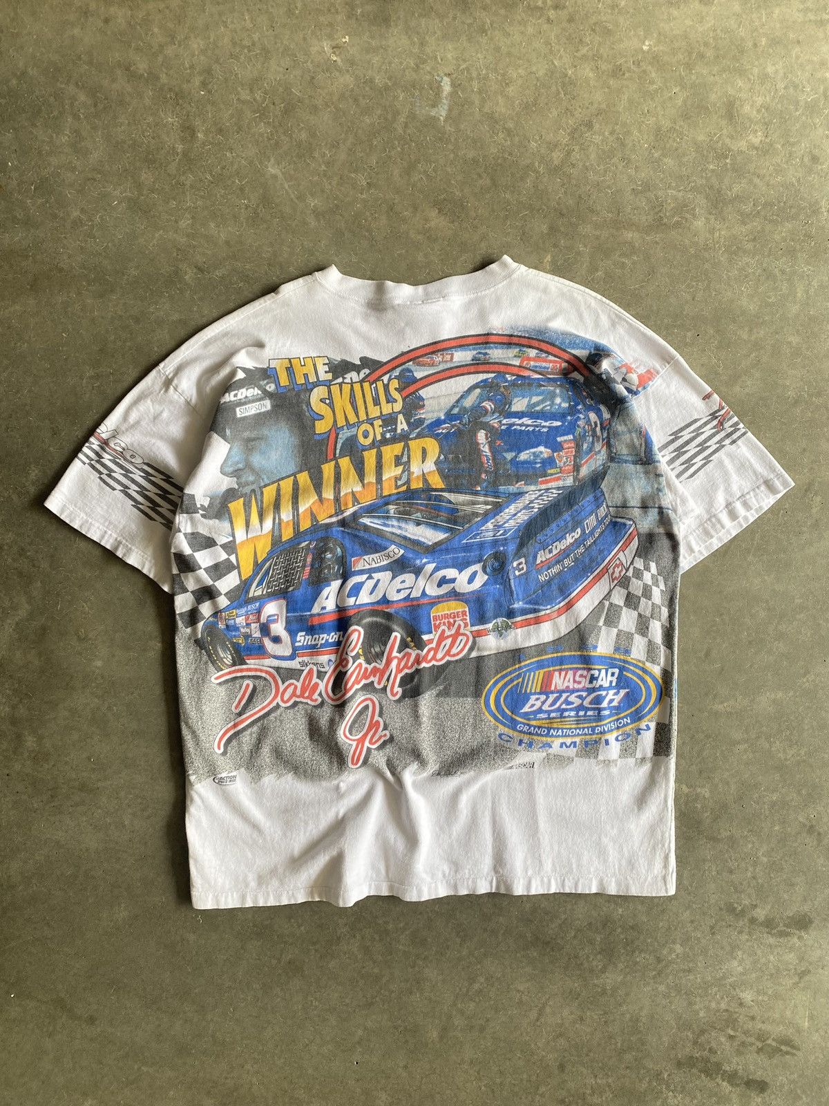 NASCAR 90s Dale Earnhardt Jr. AOP Vintage Tee Size US XL / EU 56 / 4 - 4 Thumbnail