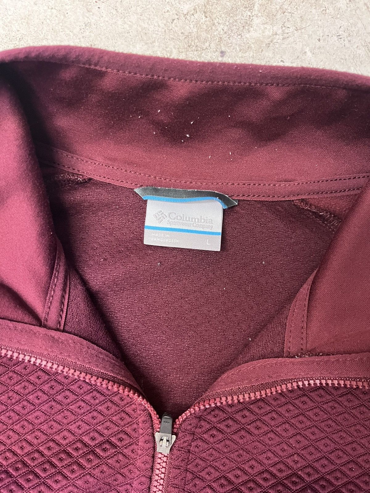 Columbia Wine red columbia fleece zip-up jacket Size L / US 10 / IT 46 - 3 Thumbnail