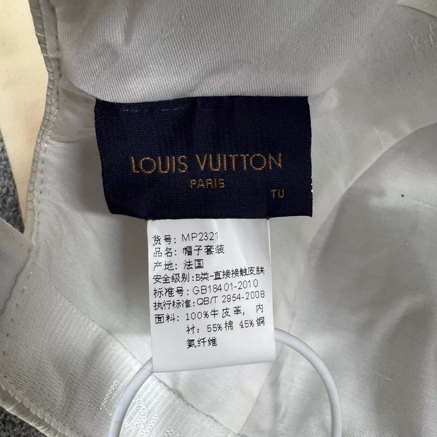 Louis Vuitton LV Monogram Embossed Leather Baseball Cap 99 New Size ONE SIZE - 5 Thumbnail