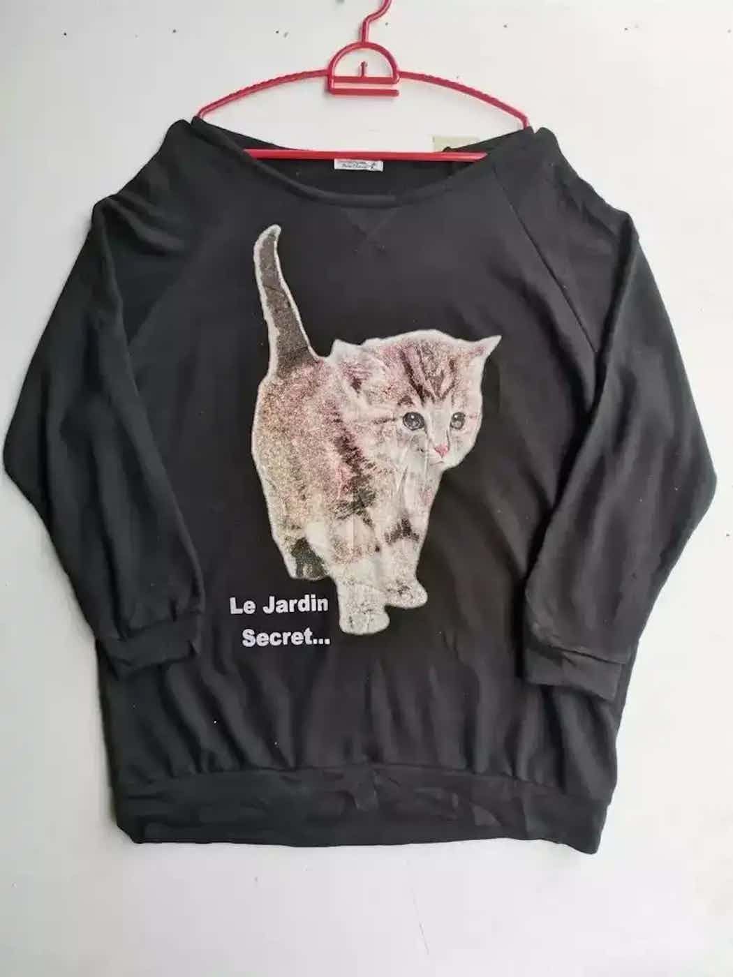 Other Vintage Nice Clamp Cat Big Logo Sweatshirt Size US XL / EU 56 / 4 - 1 Thumbnail