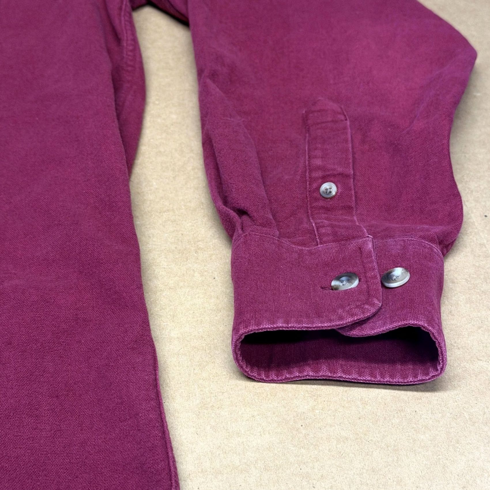 Vintage Cabela's Shirt Mens LT Red Twill Snap Button Long Sleeve Cotton Workwear Size US L / EU 52-54 / 3 - 5 Thumbnail