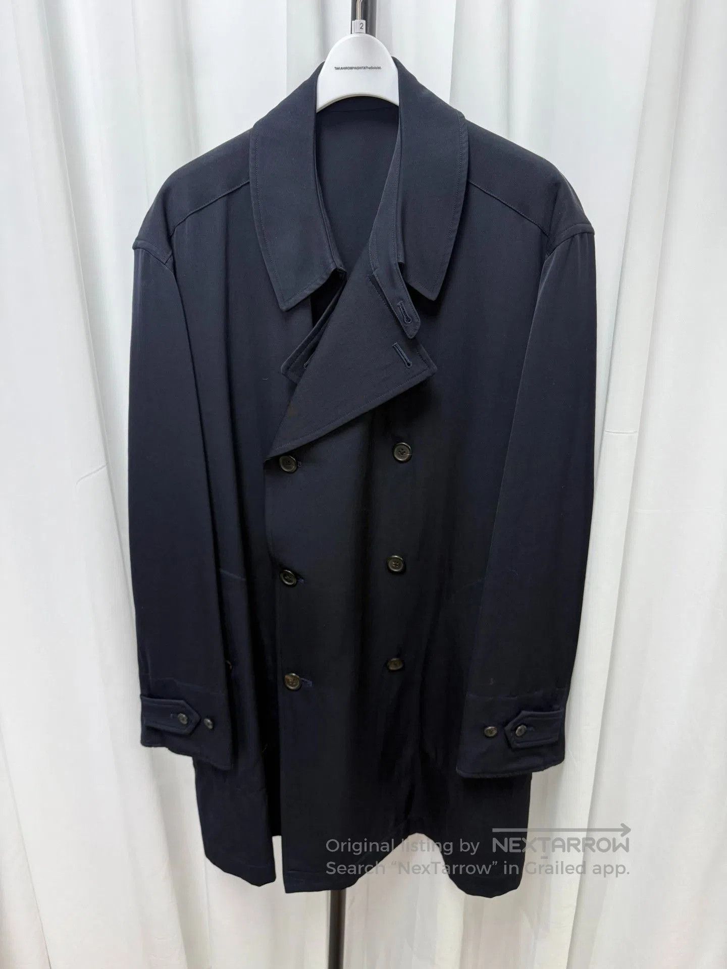 Yohji Yamamoto Yohji Yamamoto Y's Men's Wool Navy Coat. Size US M / EU 48-50 / 2 - 1 Thumbnail