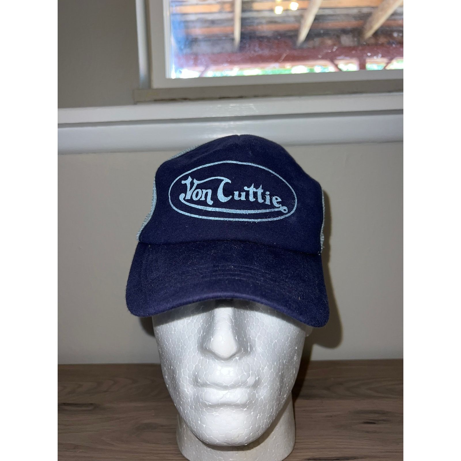 Vintage Y2K Von Cuttie Blue Trucker Hat Headwear Designer Spoof OS Size ONE SIZE - 2 Thumbnail