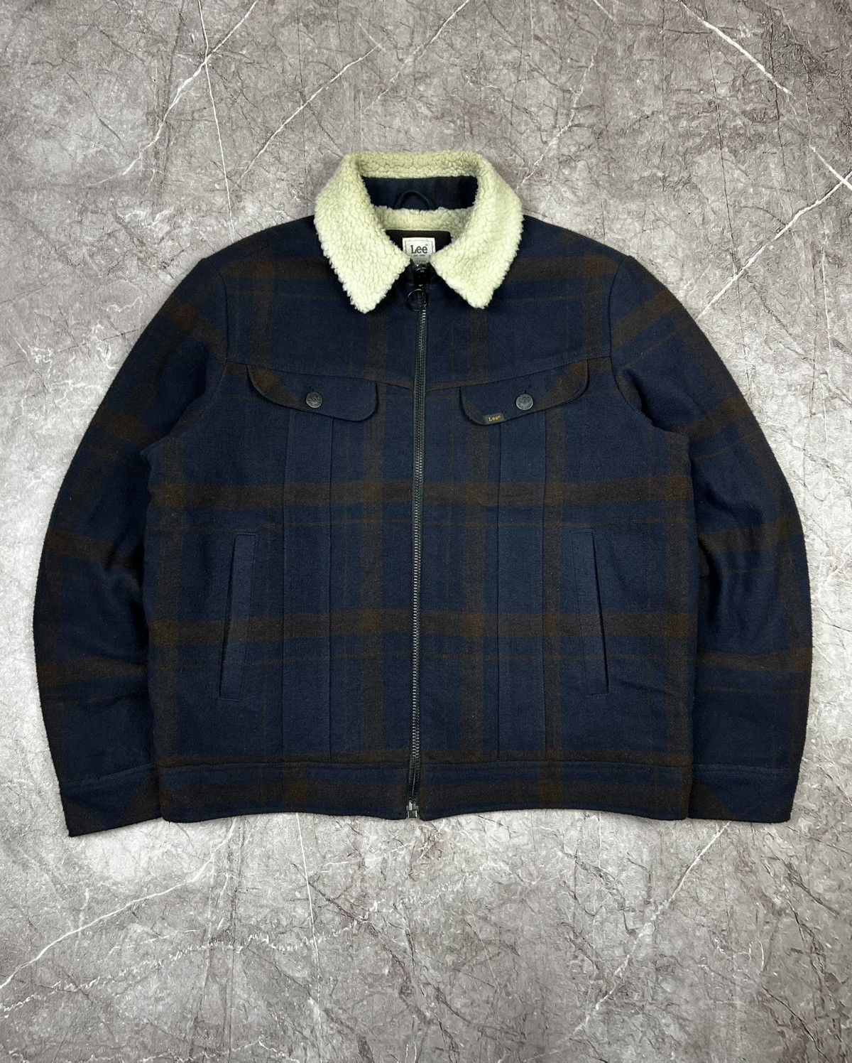 Lee Lee Vintage Fleece Wool Sherpa Jacket Size US M / EU 48-50 / 2 - 4 Thumbnail