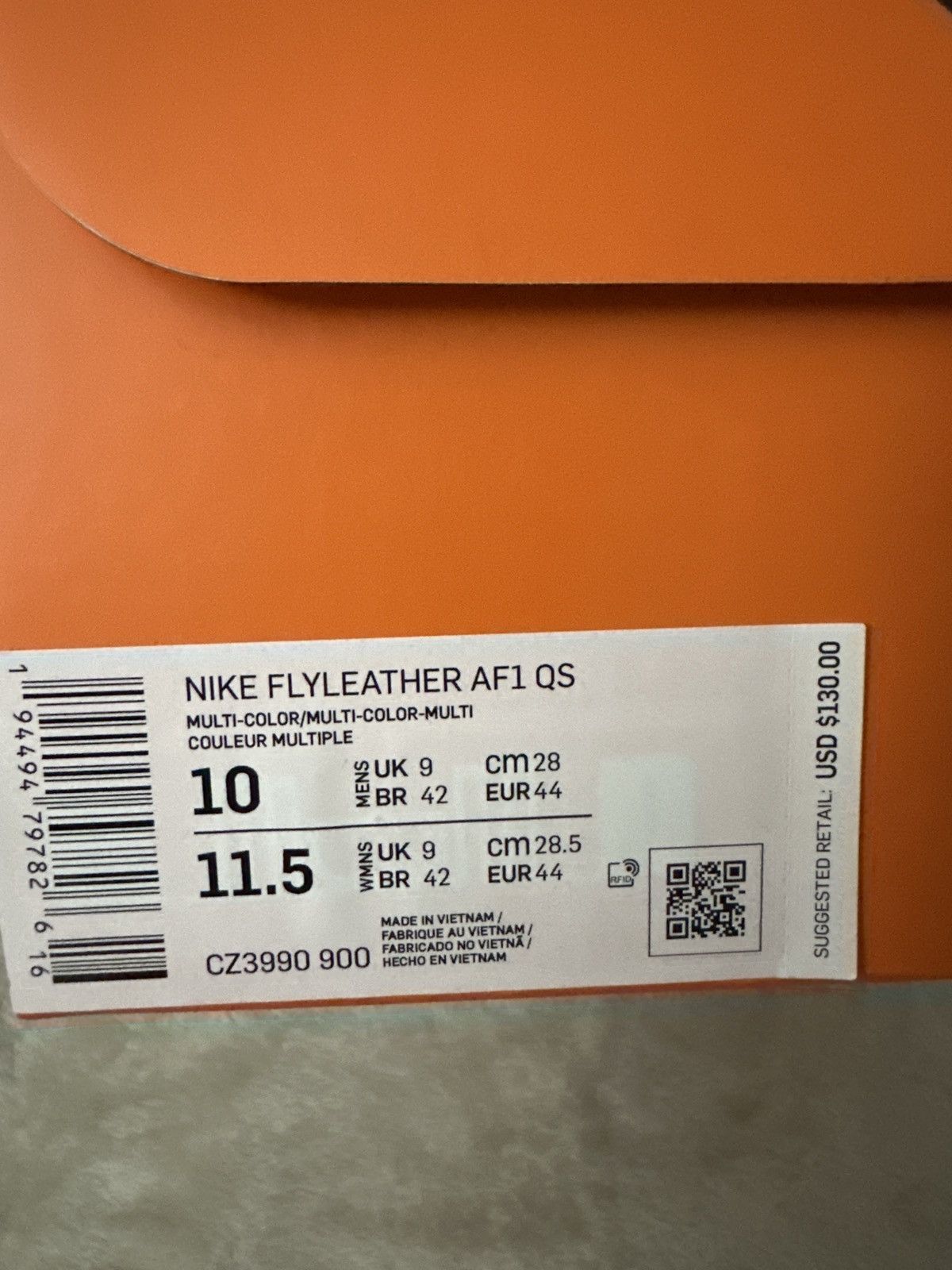 Nike Nike Air Force 1 Fly Leather Ruohan Wang Size 11M - DS Size US 10 / EU 43 - 7 Thumbnail