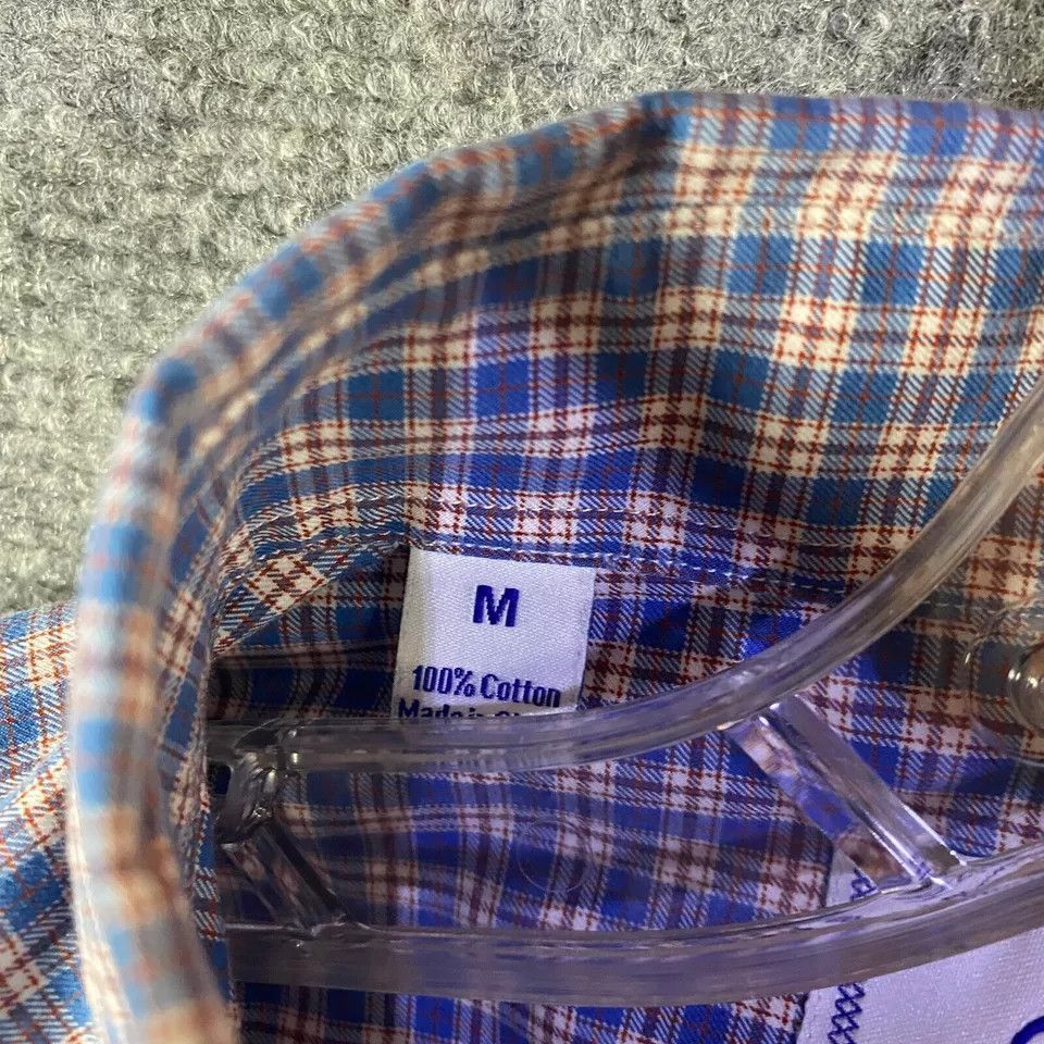 David Donahue David Donahue Shirt Men's M Button Down Plaid Long Sleeve Size US M / EU 48-50 / 2 - 4 Thumbnail