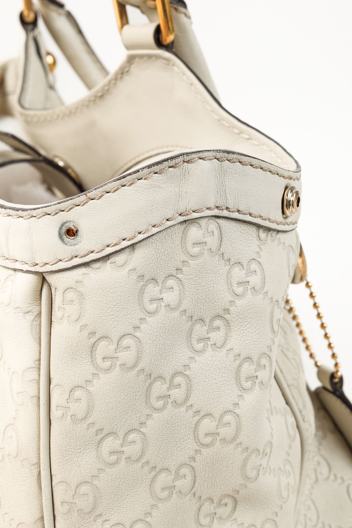 Gucci Gucci Sukey Guccissima Beige Leather Tote Size US 7 / IT 37 - 11 Thumbnail