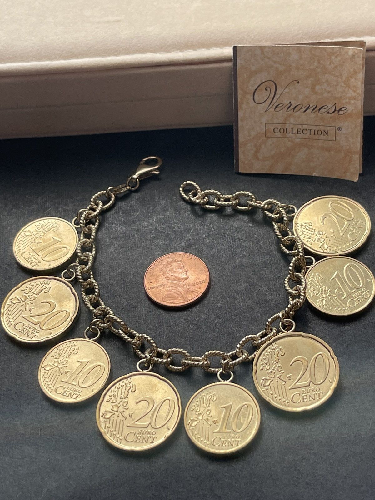 Vintage Veronese golden euro coin bracelet Size ONE SIZE - 7 Thumbnail