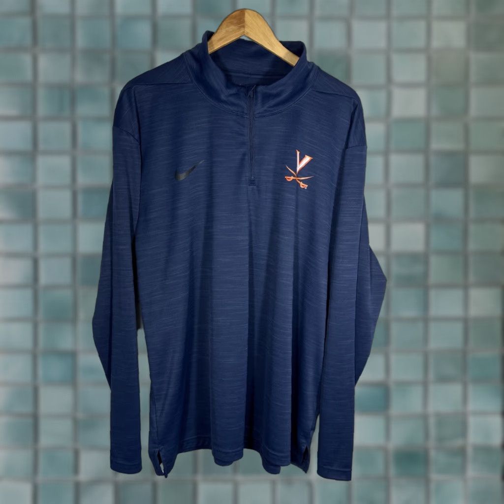Nike Nike Virginia Cavaliers Shirt Mens 2XL Intensity 1/4 Quarter Zip Dri Fit Top Size US XXL / EU 58 / 5 - 1 Thumbnail
