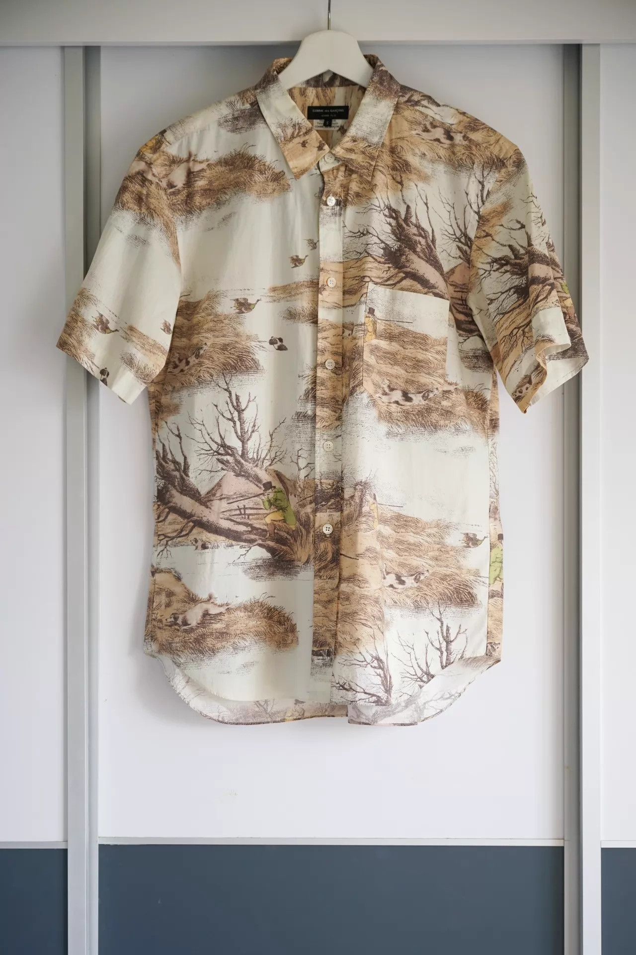 Comme des Garcons CDG HOMME PLUS 16SS Hunting Oil-Print Cotton Shirt Size US S / EU 44-46 / 1 - 1 Thumbnail