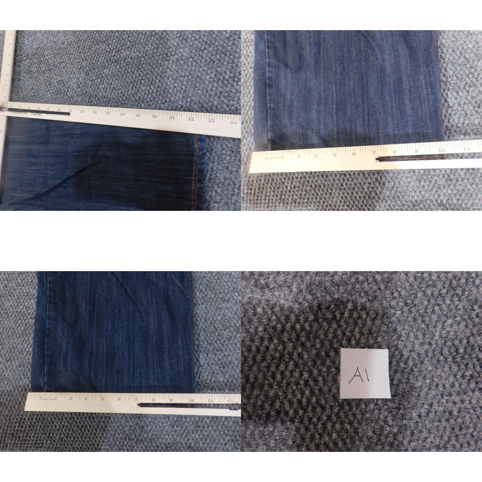 Etro muka Jeans 42x32 Mens Straight Denim Blue Cotton Zip Pockets Vintage Grunge Cowboy 90s Style Jeans Mens Regular 42x32 Size US 42 / EU 58 - 9 Thumbnail