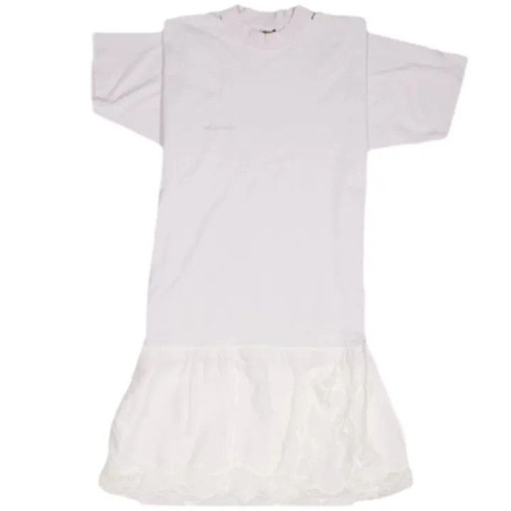 Balenciaga Balenciaga Embroidered Casual Dress in White 0079-2507 Size 24" / US 00 / IT 34 - 1 Thumbnail