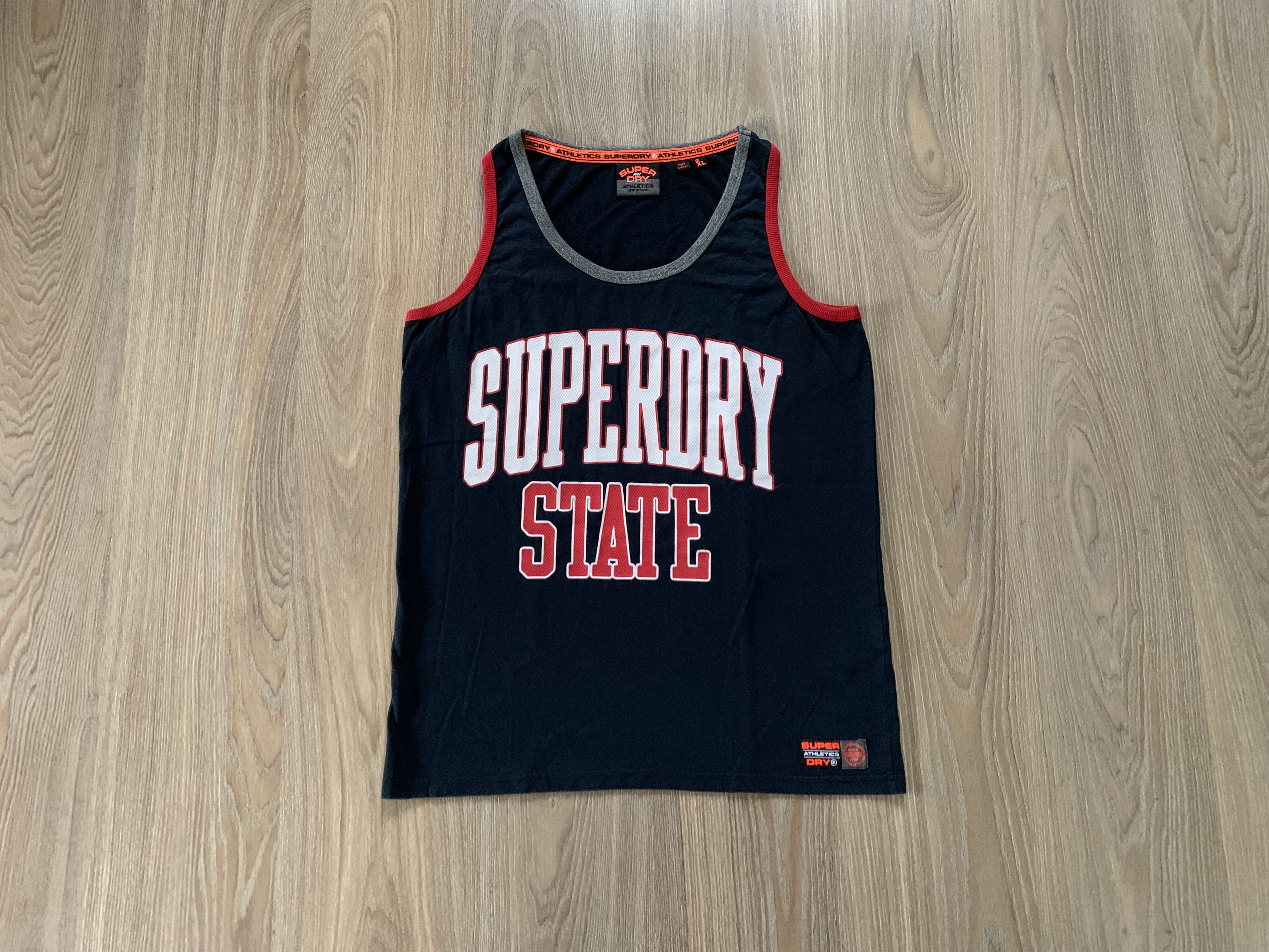 Japanese Brand × Superdry Superdry State Printed Sleeveless T Shirt Size US XL / EU 56 / 4 - 1 Thumbnail