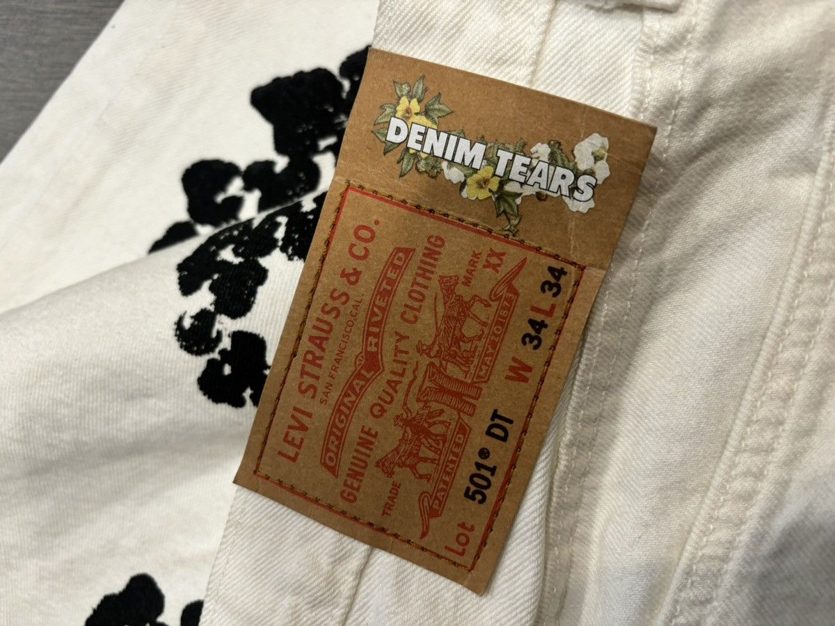 DENIM TEARS Denim Teras Jeans white 34 Size US 34 / EU 50 - 3 Thumbnail