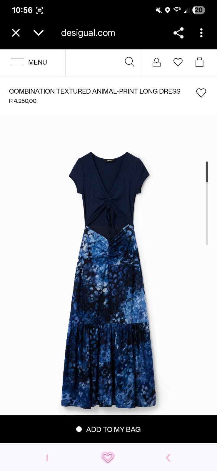 Desigual Desigual Combination Textured Animal Print Maxi Dress Size S / US 4 / IT 40 - 7 Thumbnail