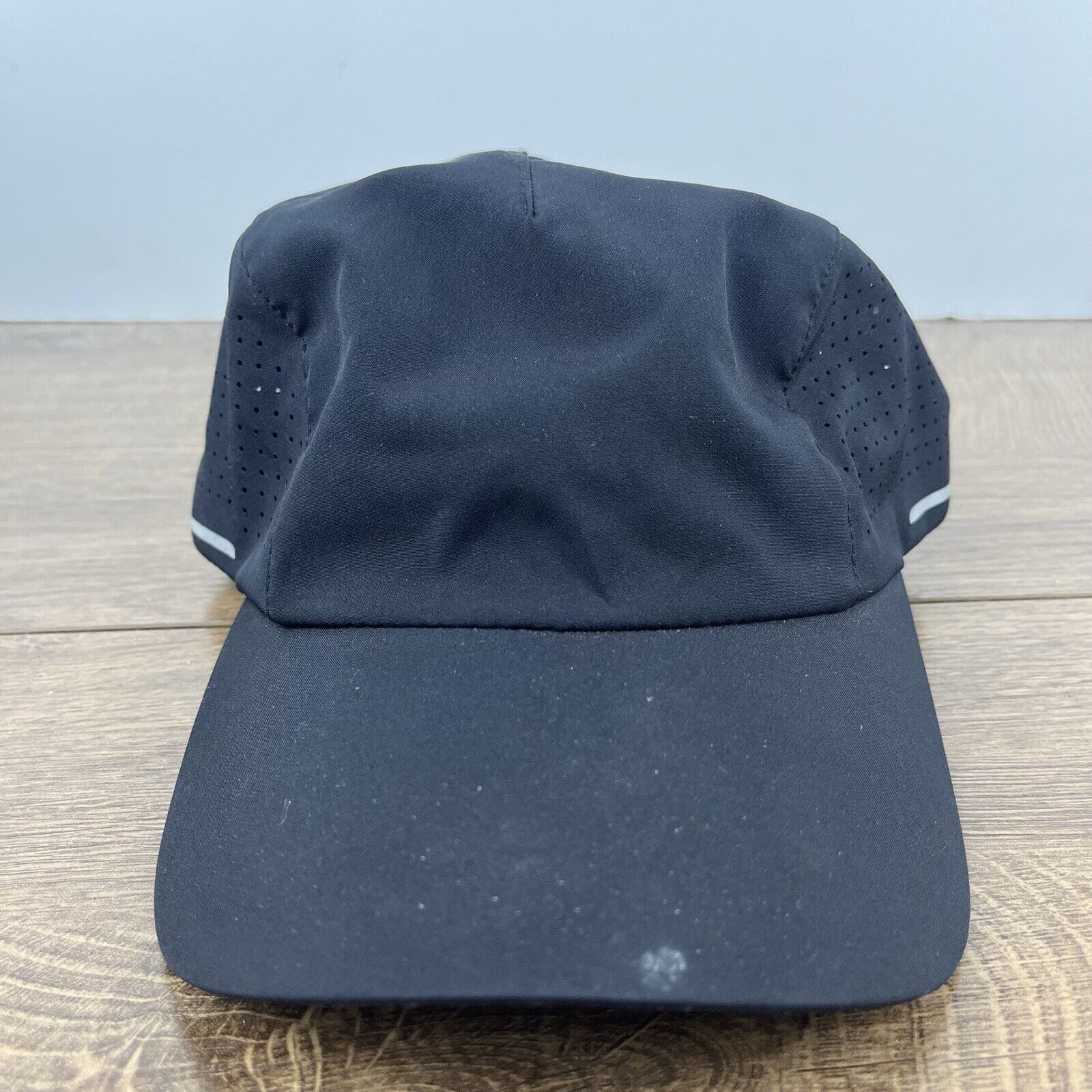 Other Black Athletic Hat Running Hat Black Cap Hat Adjustable Hat Size ONE SIZE - 3 Thumbnail