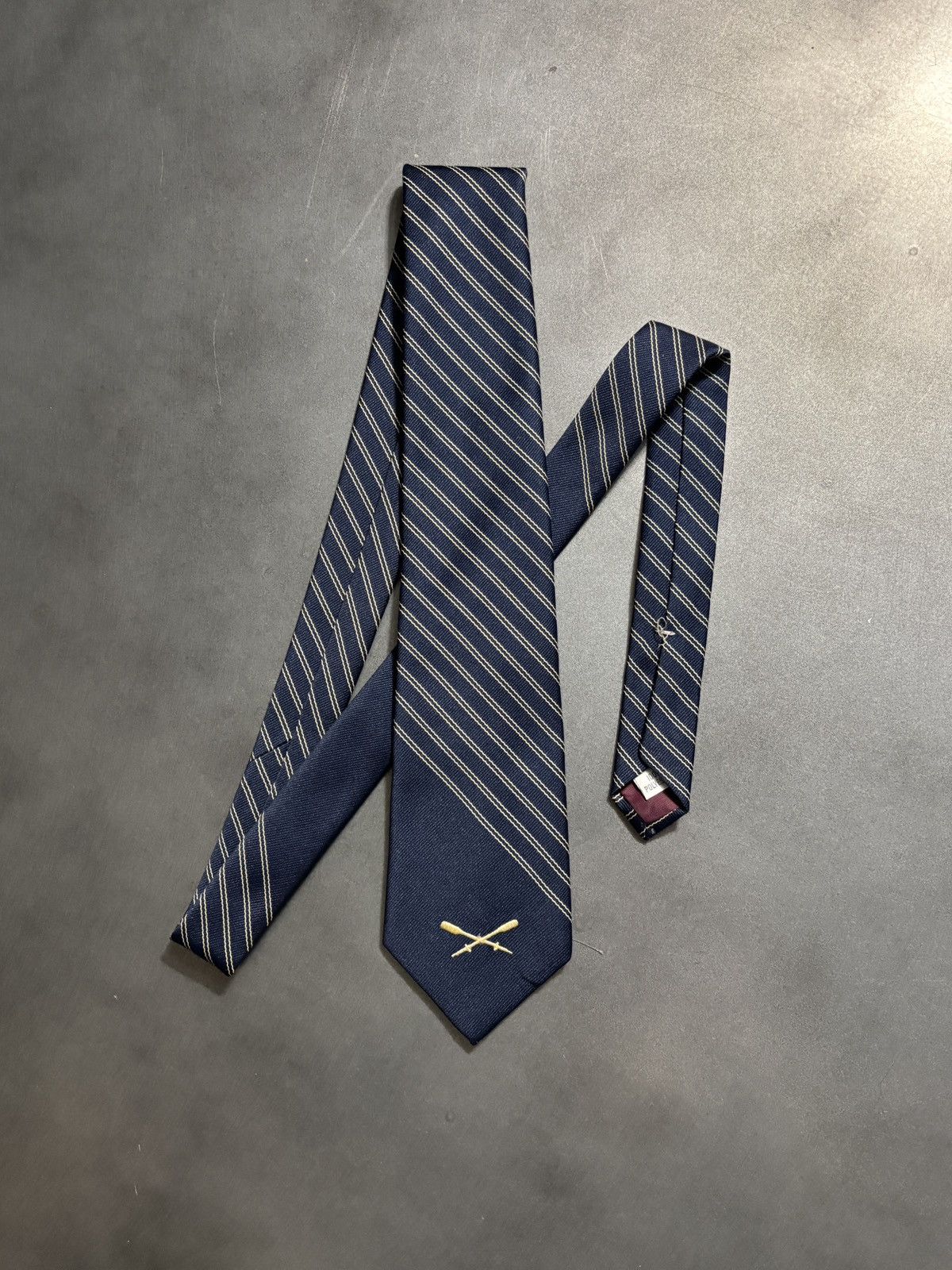 Vintage Vintage Sherman's Cravats Neck Tie Stripe Rowing Preppy Polo Size ONE SIZE - 2 Thumbnail