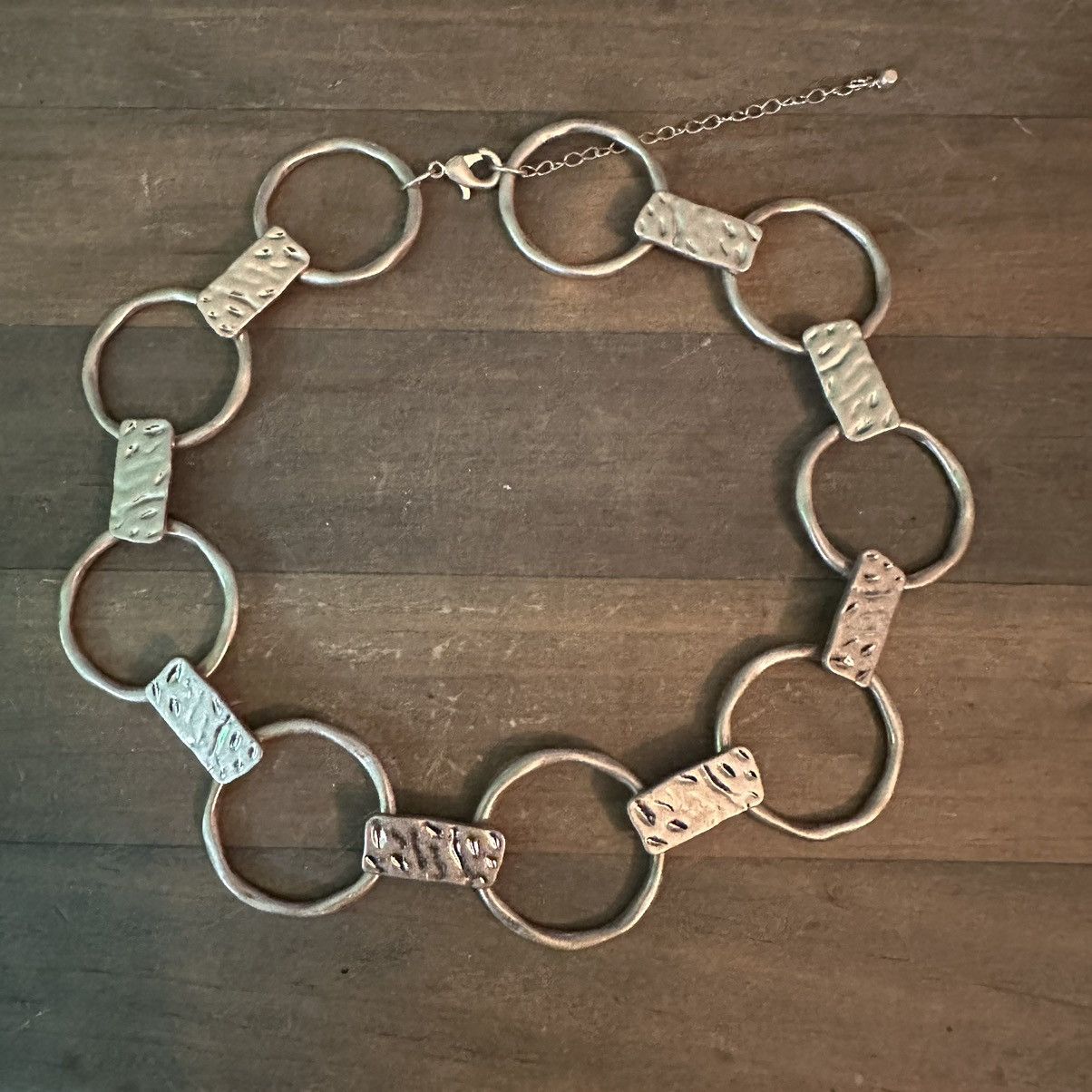 Other A new day hammered circle link statement necklace Size ONE SIZE - 3 Thumbnail