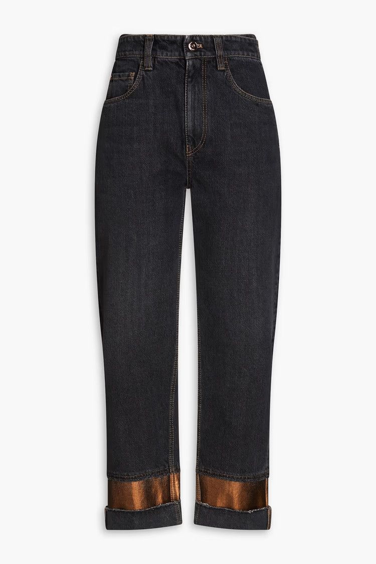 Brunello Cucinelli o1y0725 Denim Pant in Black Size 26" / US 2 / IT 38 - 1 Thumbnail