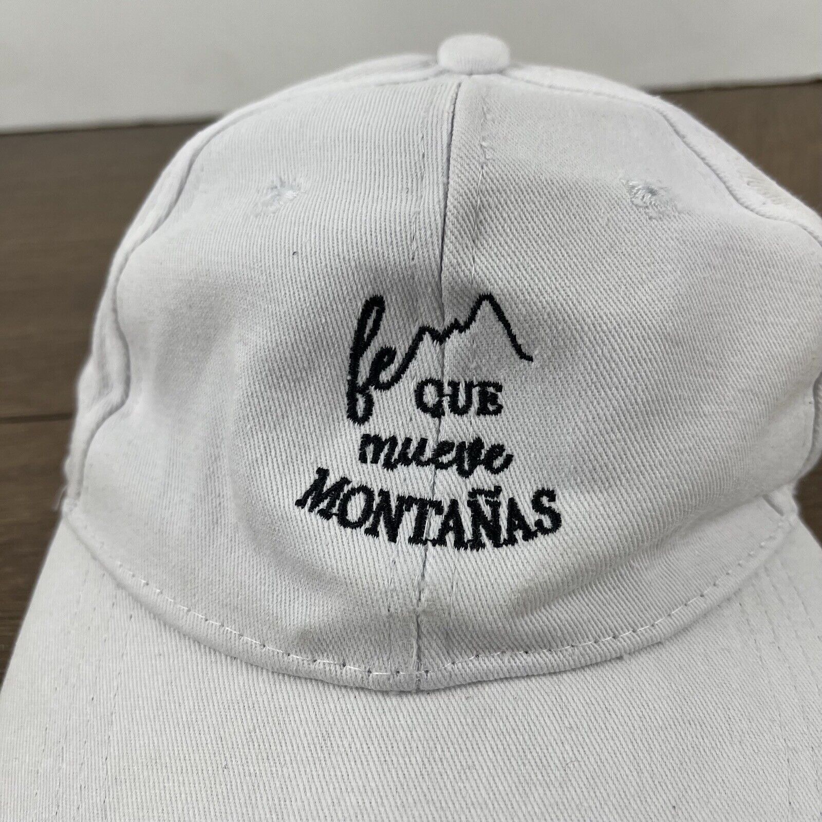 Other Que Mueve Montanas Hat Adjustable Hat White Adjustable Hat W Size ONE SIZE - 8 Thumbnail