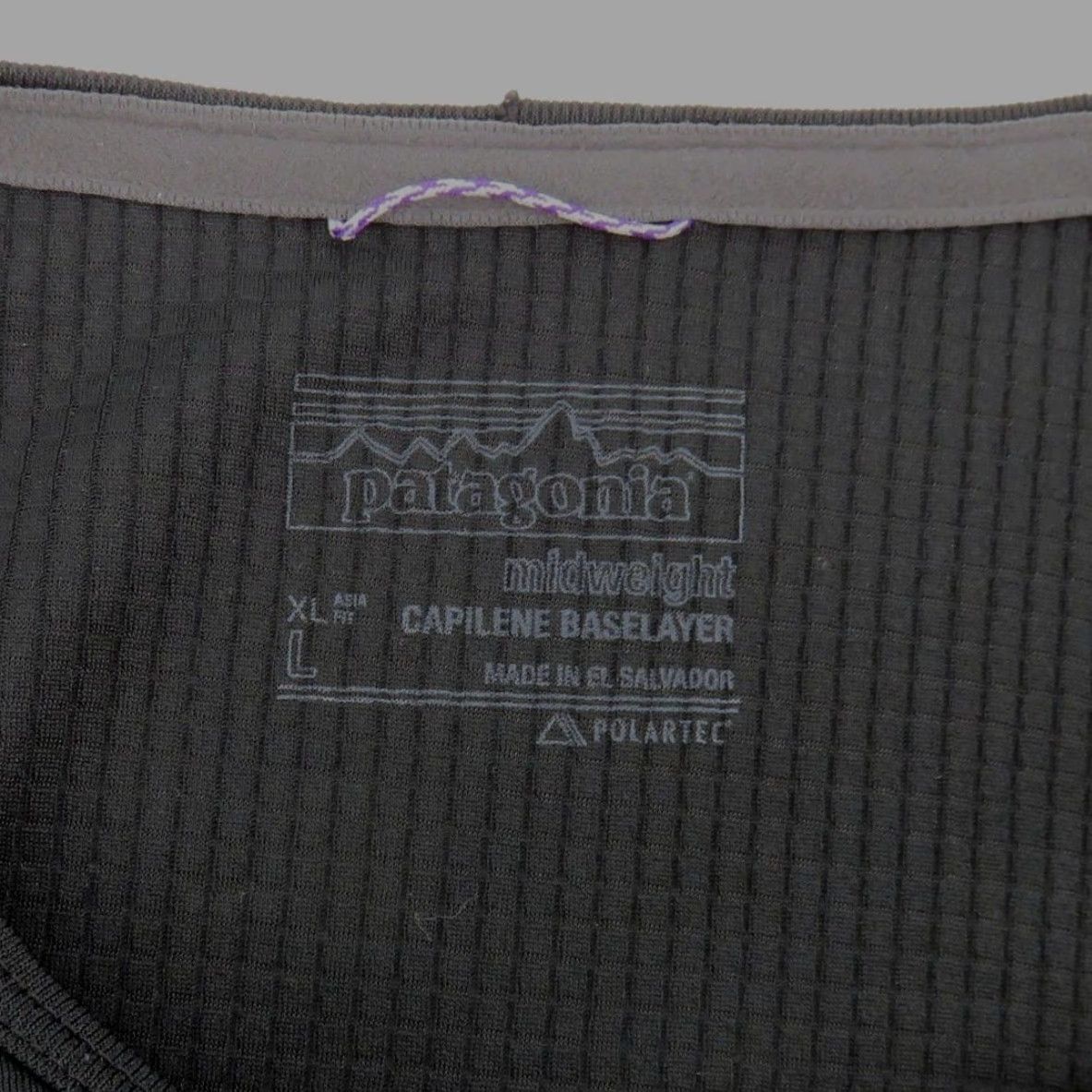Patagonia Patagonia Shirt Women Large Capilene Baselayer Midweight Solid Black Long Sleeve Crew Neck Capilene Baselayer Shirt Size L / US 10 / IT 46 - 6 Thumbnail