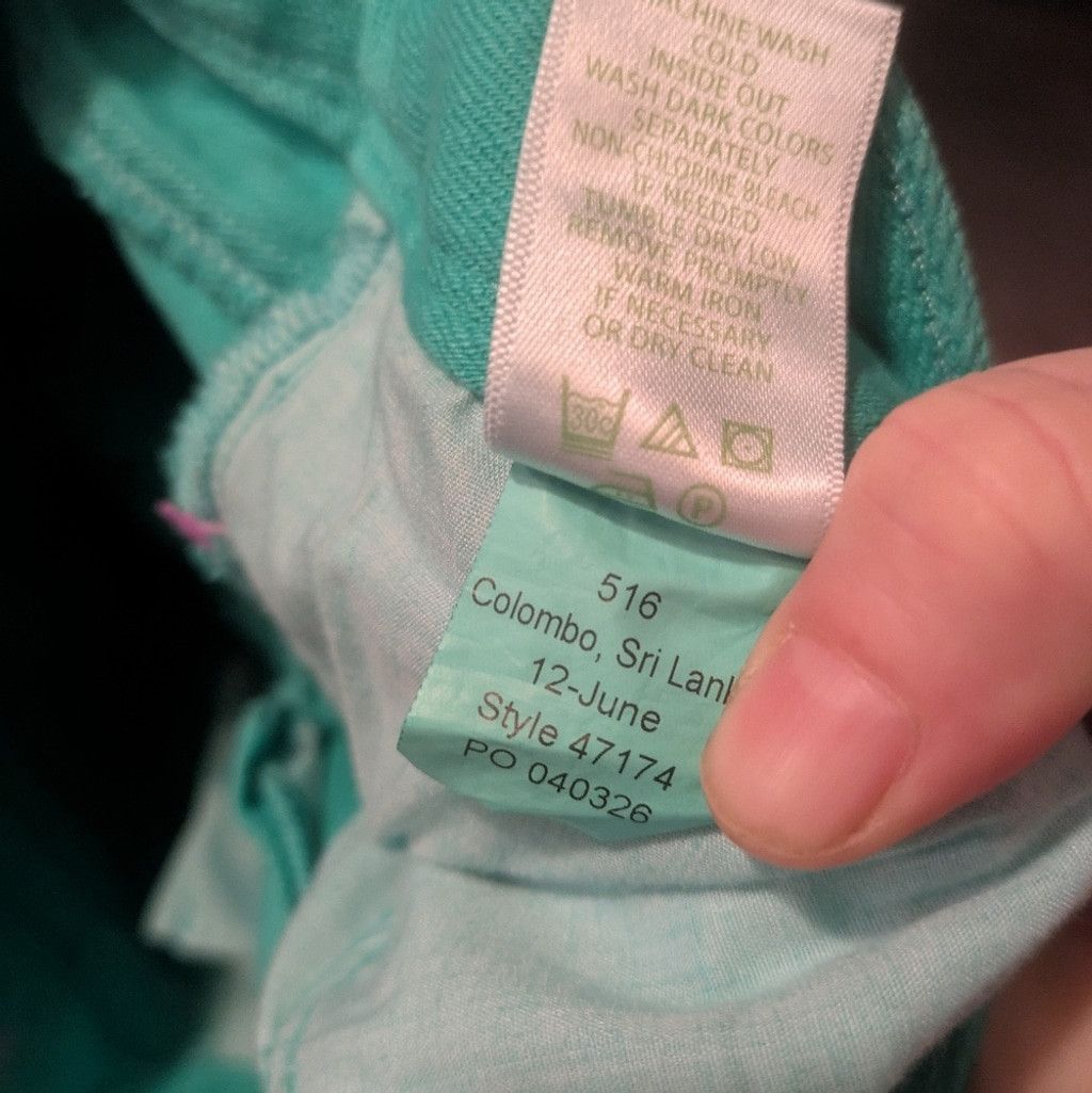 Lilly Pulitzer Lilly Pulitzer Green Worth Skinny Jeans Size 8 Size 30" / US 8 / IT 44 - 6 Thumbnail