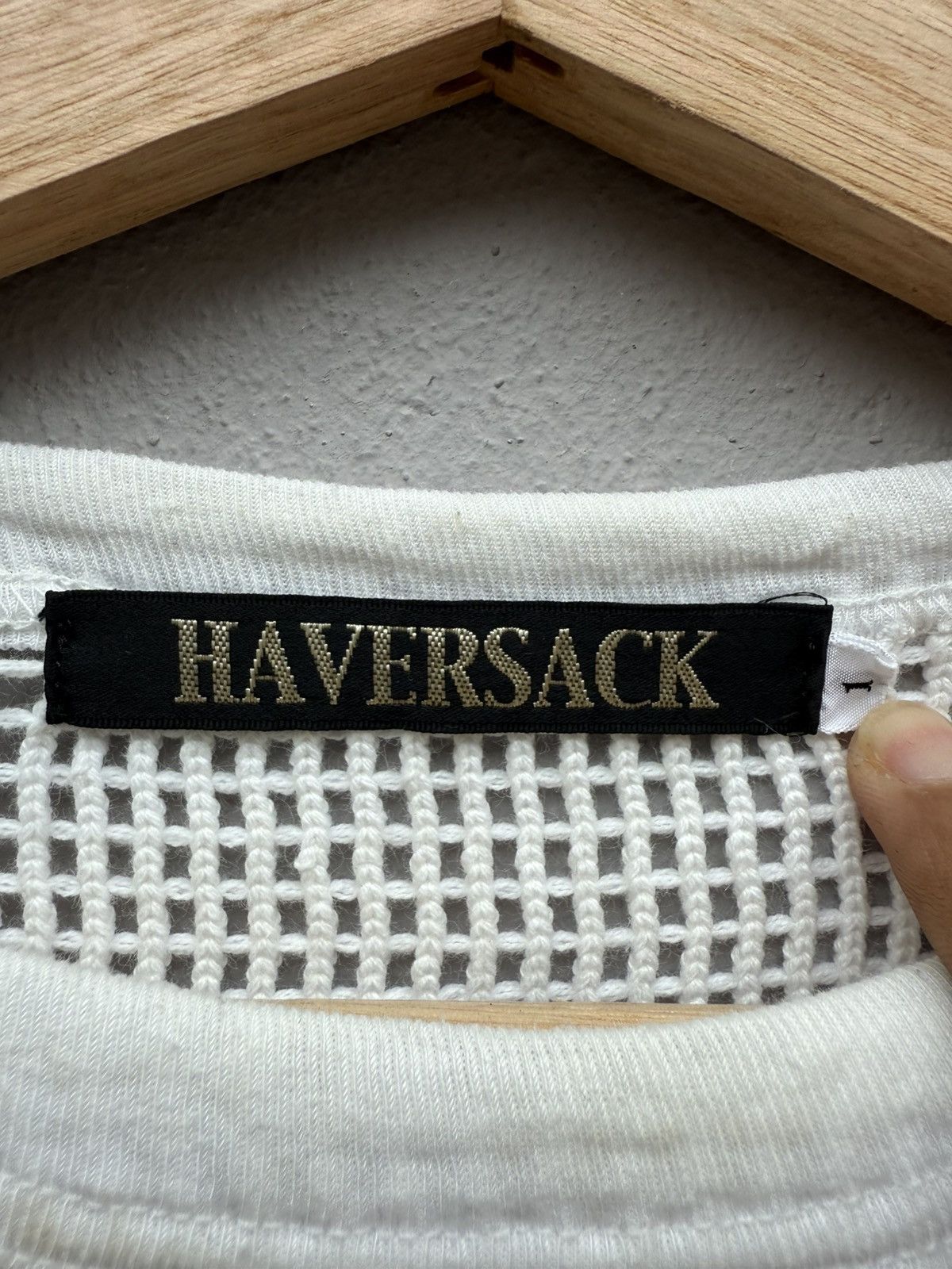 Haversack × If Six Was Nine × Japanese Brand Japanese HAVERSACK Full Mesh Cable Knit Sleeveless Vest Size US M / EU 48-50 / 2 - 3 Thumbnail