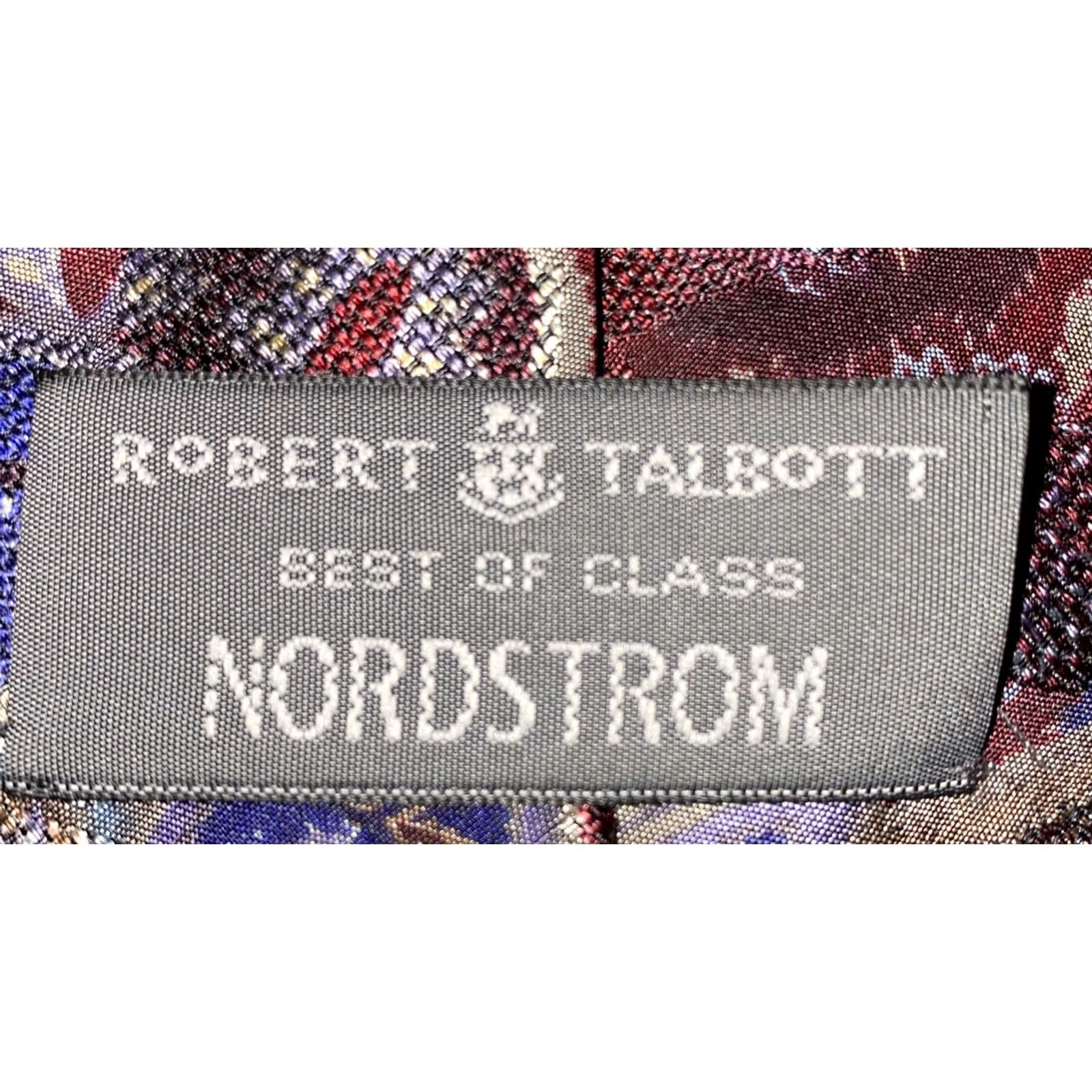 Nordstrom Nordstrom Robert Talbott Multi Color Silk Italian Made Graphic Paisley Tie 58 In Size ONE SIZE - 5 Thumbnail
