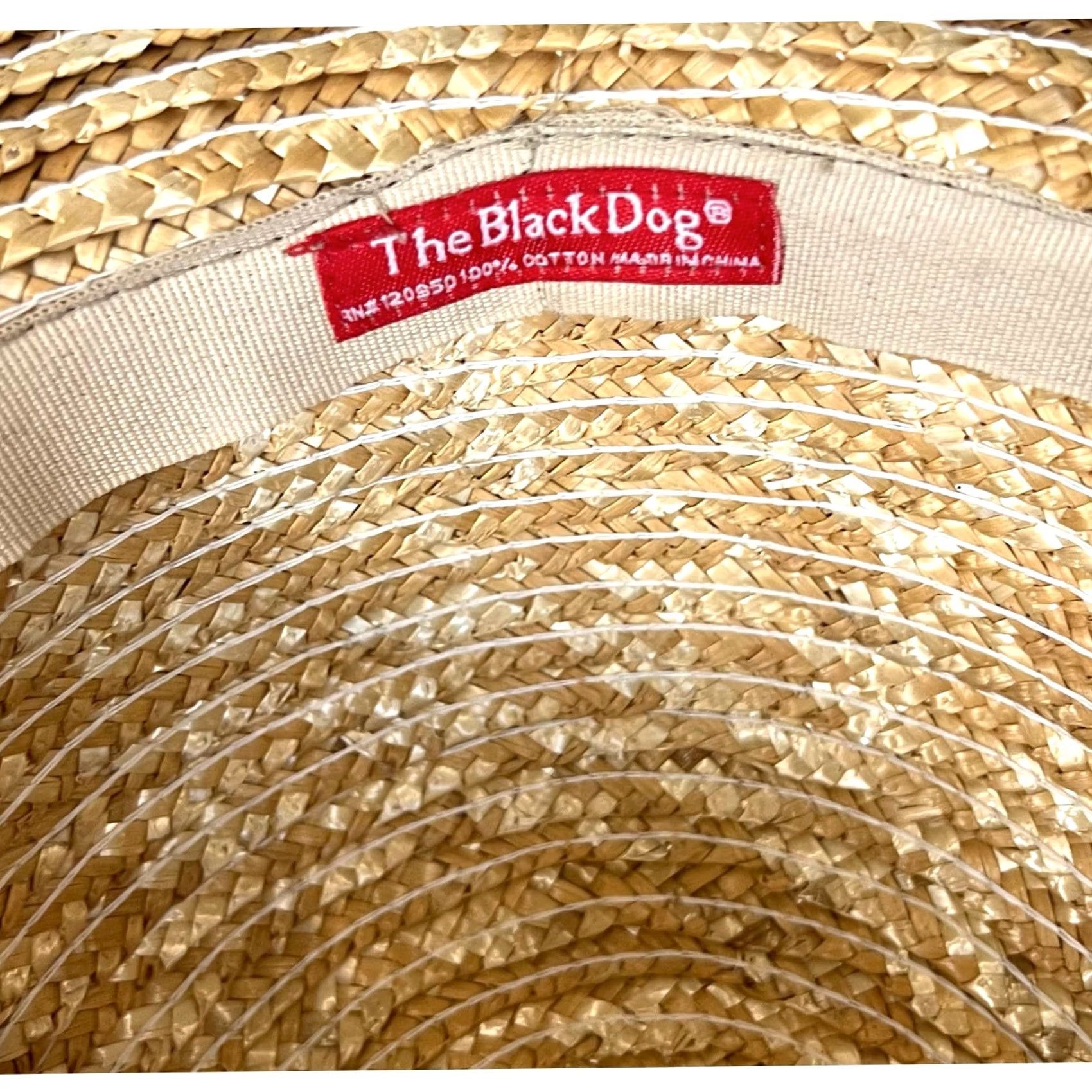 Pinko The Black Dog Straw Hat Derby Sun Beige Pink Ribbon Band Bow Womens One Size Size ONE SIZE - 8 Thumbnail
