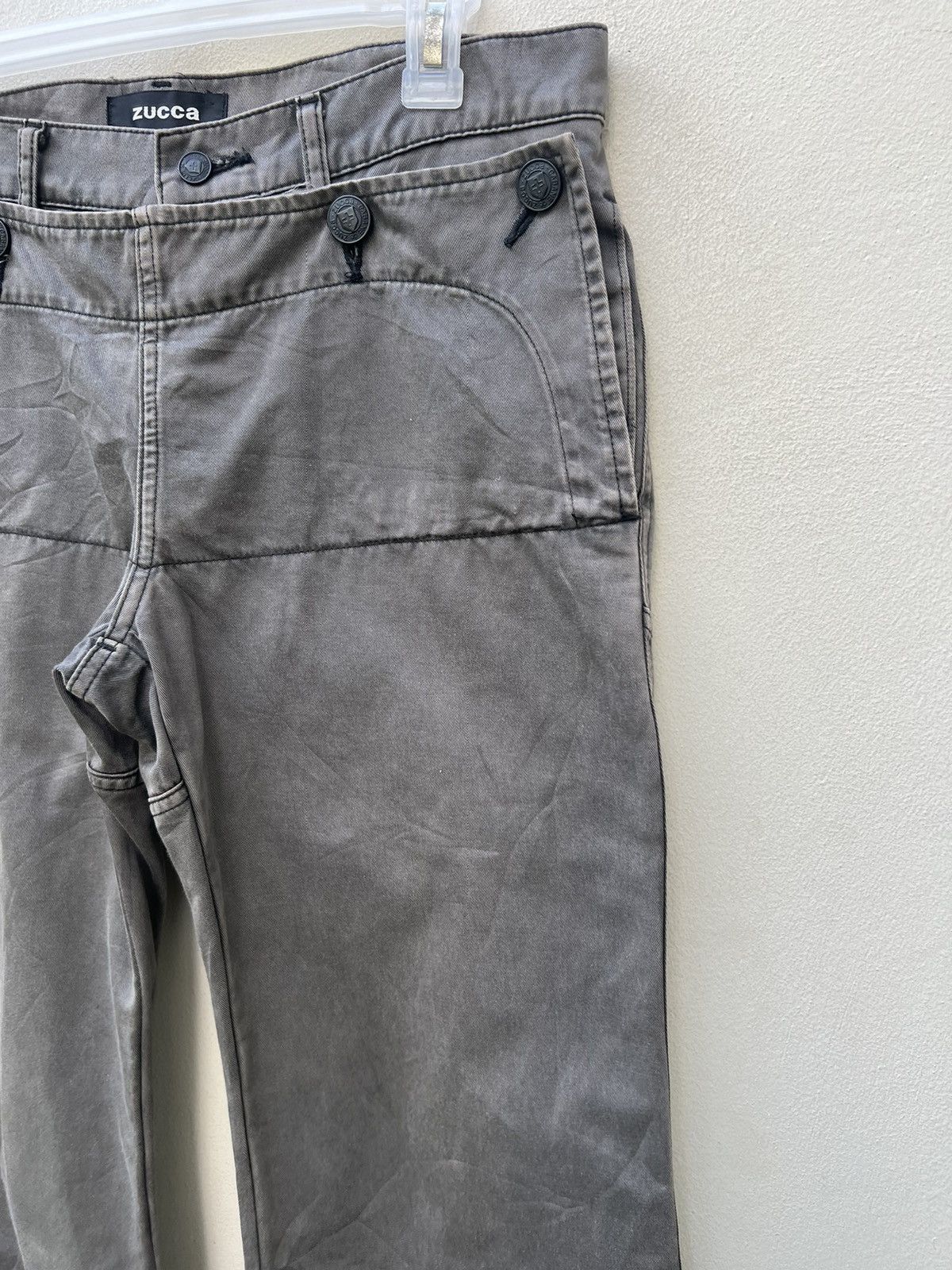 CABANE de ZUCCa × Issey Miyake × Vintage Vintage Issey Miyake Zucca Fade Black Flare Crackerjack Pant Size US 31 - 13 Thumbnail