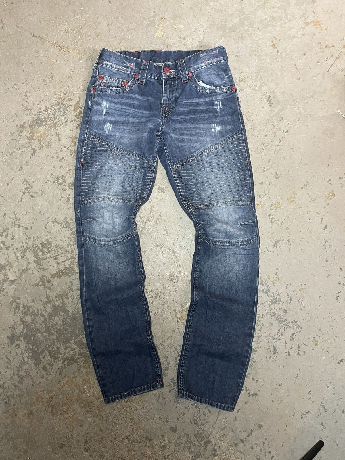 True Religion Vintage Red Stitch True Religion Jeans Size US 30 / EU 46 - 1 Thumbnail