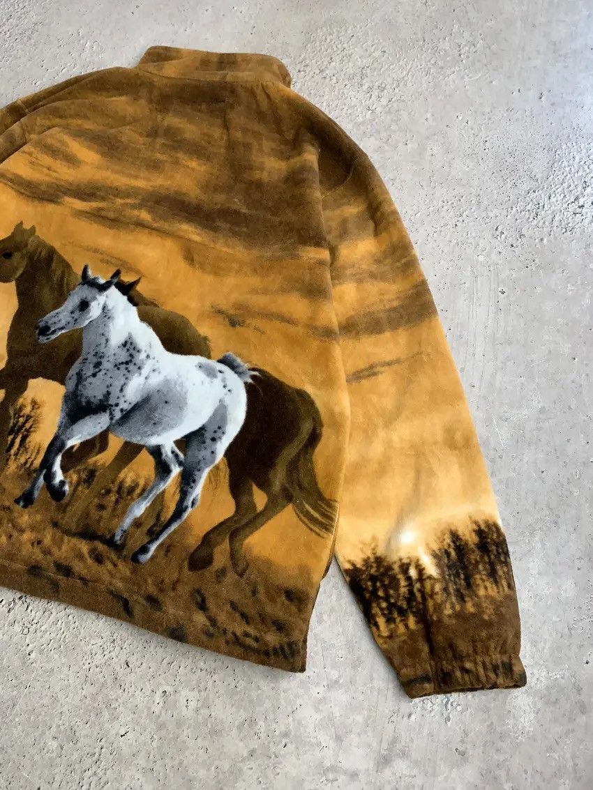 Japanese Brand Vintage Black Fullprint Wolf Zip Animals Fleece Jacket Size US XXL / EU 58 / 5 - 10 Thumbnail