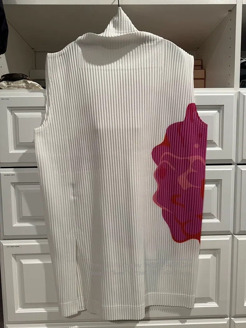 Issey Miyake Issey Miyake Red Floral Top Size M / US 6-8 / IT 42-44 - 3 Thumbnail