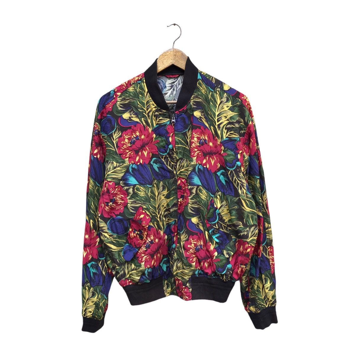 Japanese Brand INCENSE FLORA FULL PRINT BOMBER JACKET Size US M / EU 48-50 / 2 - 1 Thumbnail