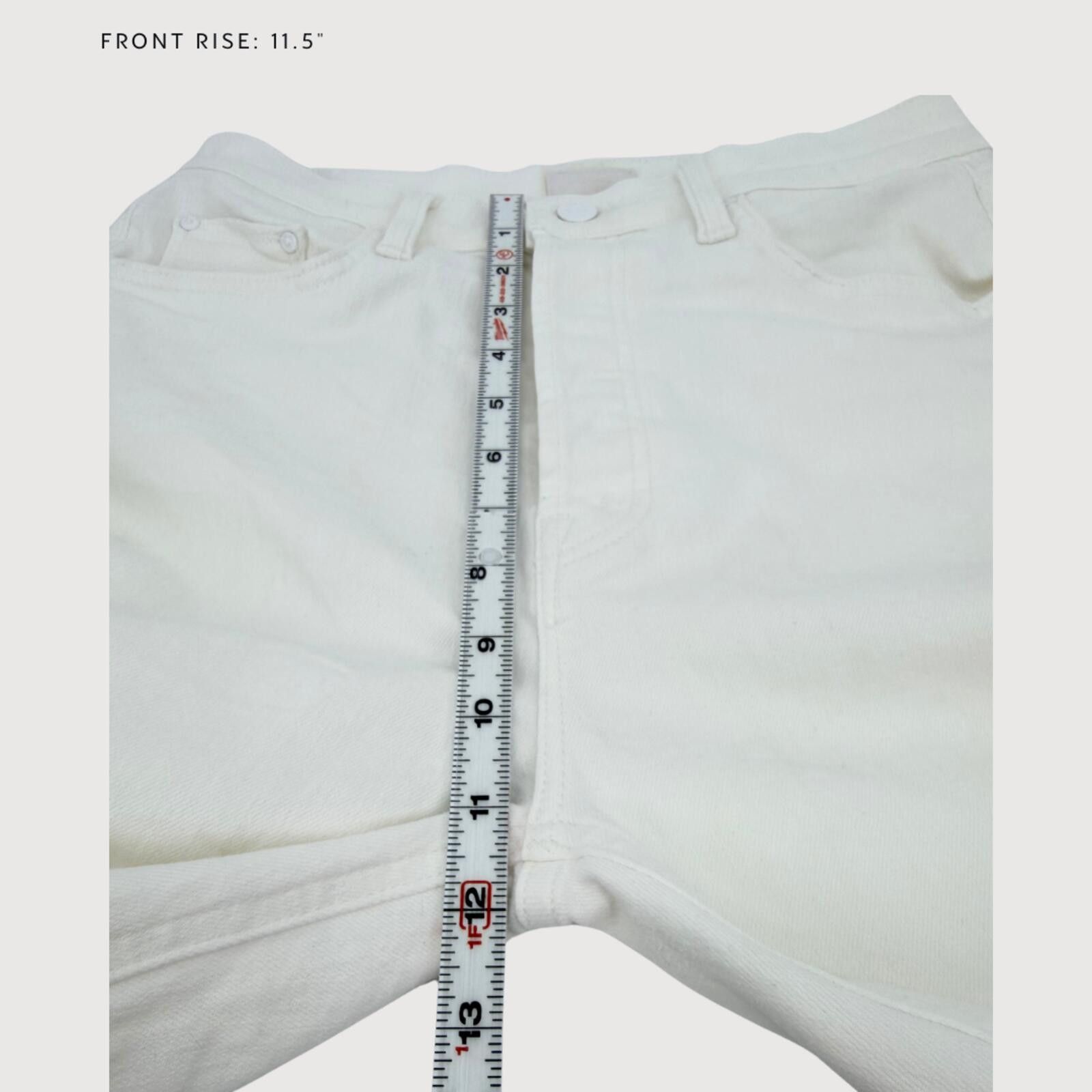 MOTHER Mother The Tripper Ankle Fray Jeans White 28 Size 28" / US 6 / IT 42 - 7 Thumbnail