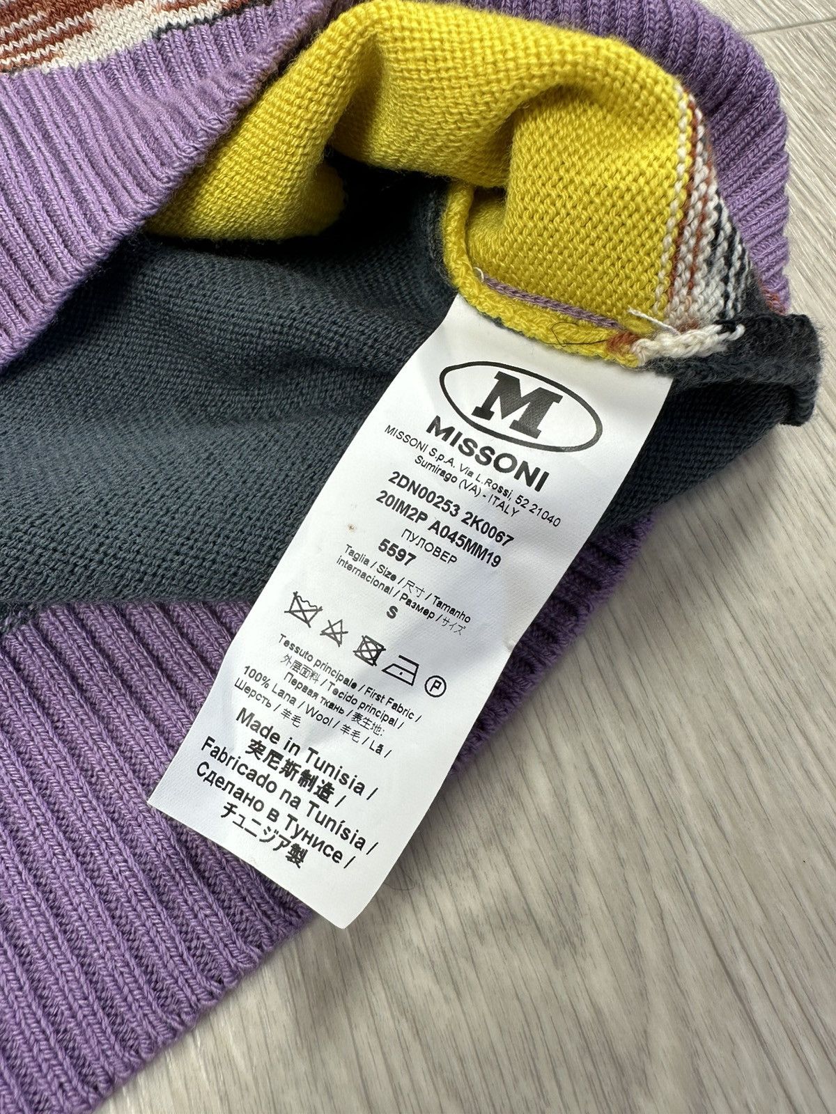 Missoni New Missoni Wool Pullover Sweater Striped Multicolour Size S / US 4 / IT 40 - 8 Thumbnail