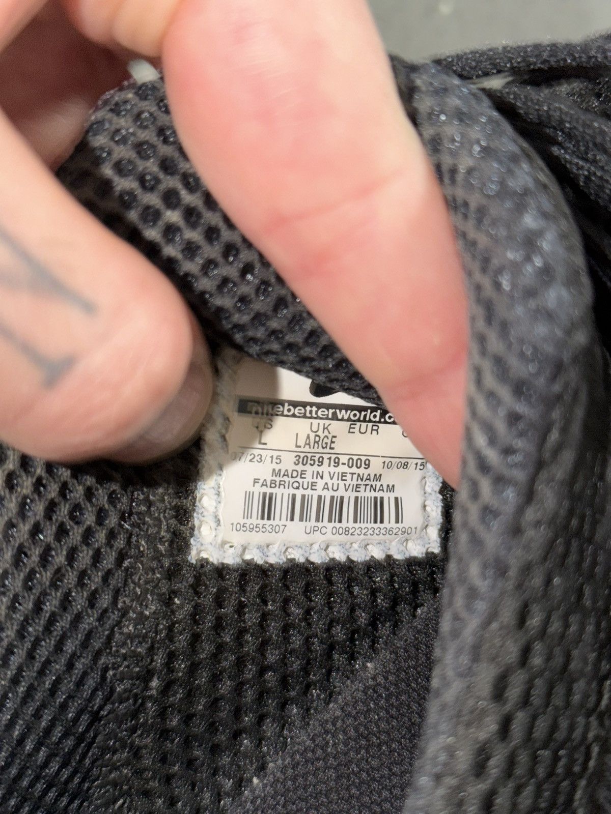 Nike Nike Air Presto Triple Black L (11-12US) Size US 12 / EU 45 - 6 Thumbnail