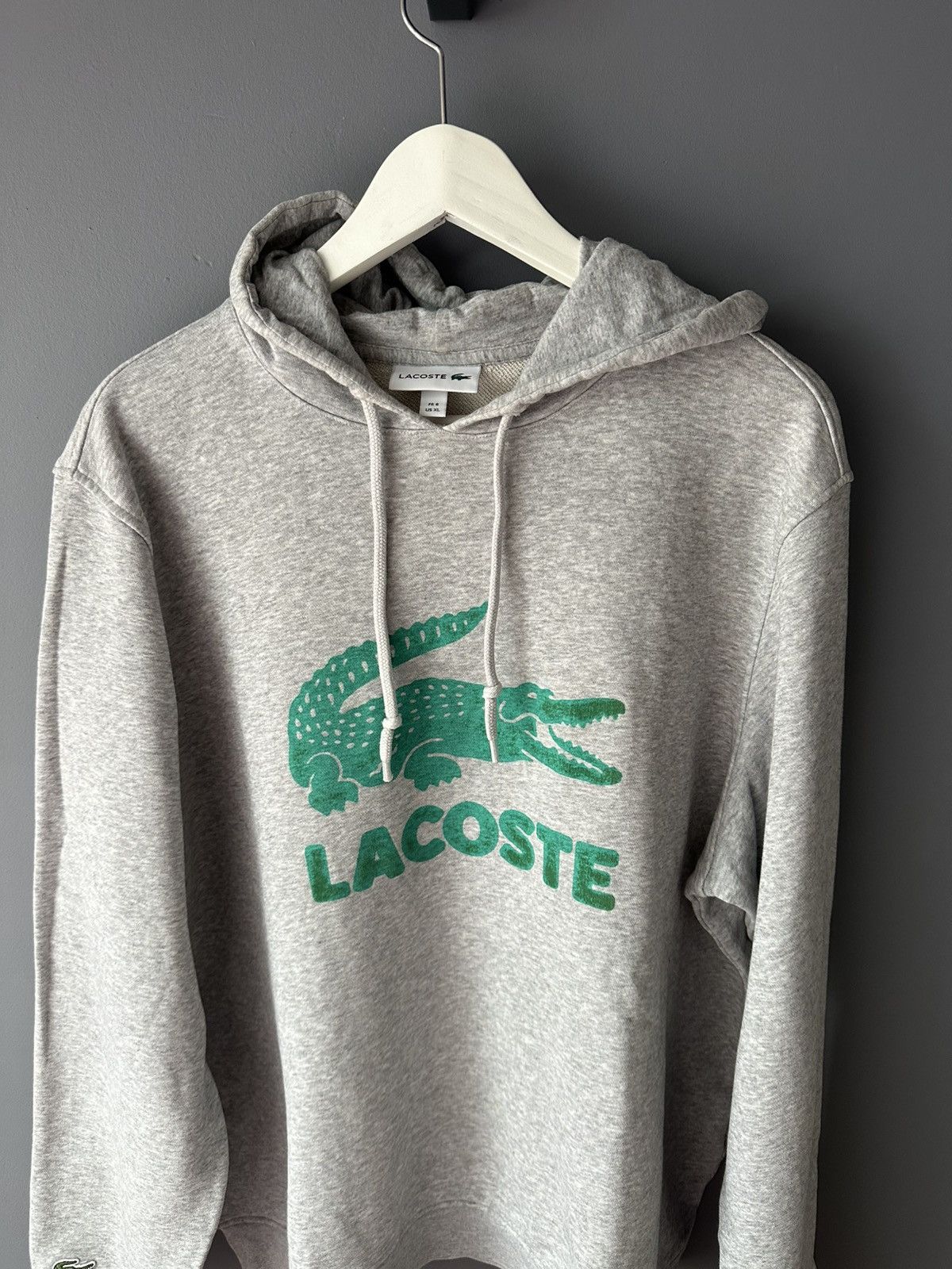 Lacoste LACOSTE - HOODED FLEECE SWEATSHIRT WITH PRINTED LOGO Size US XL / EU 56 / 4 - 3 Thumbnail