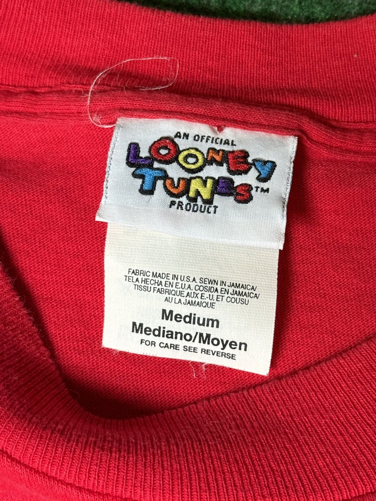 Vintage × Warner Bros Vintage 90s Looney Tunes Medium Crop Top Boxy T Shirt Size M / US 6-8 / IT 42-44 - 4 Thumbnail
