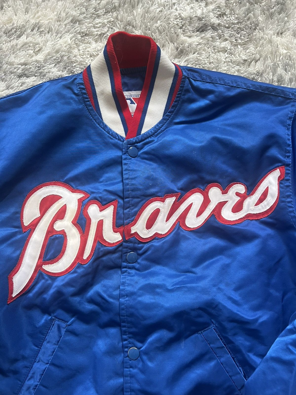 Starter Vintage Atlanta Braves Starter Jacket Size US M / EU 48-50 / 2 - 4 Thumbnail
